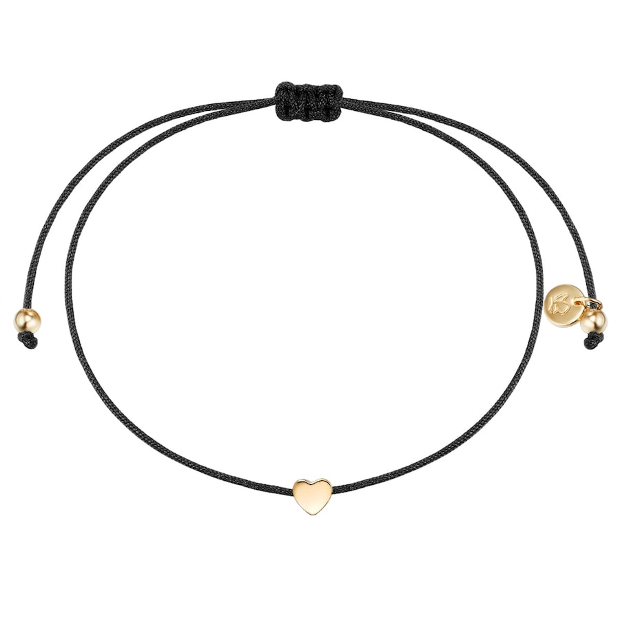 Glanzstücke München Armband Herz Sterling Silber in Gelbgold 15,0 - 22,0 cm, flexibel einstellbar Damen