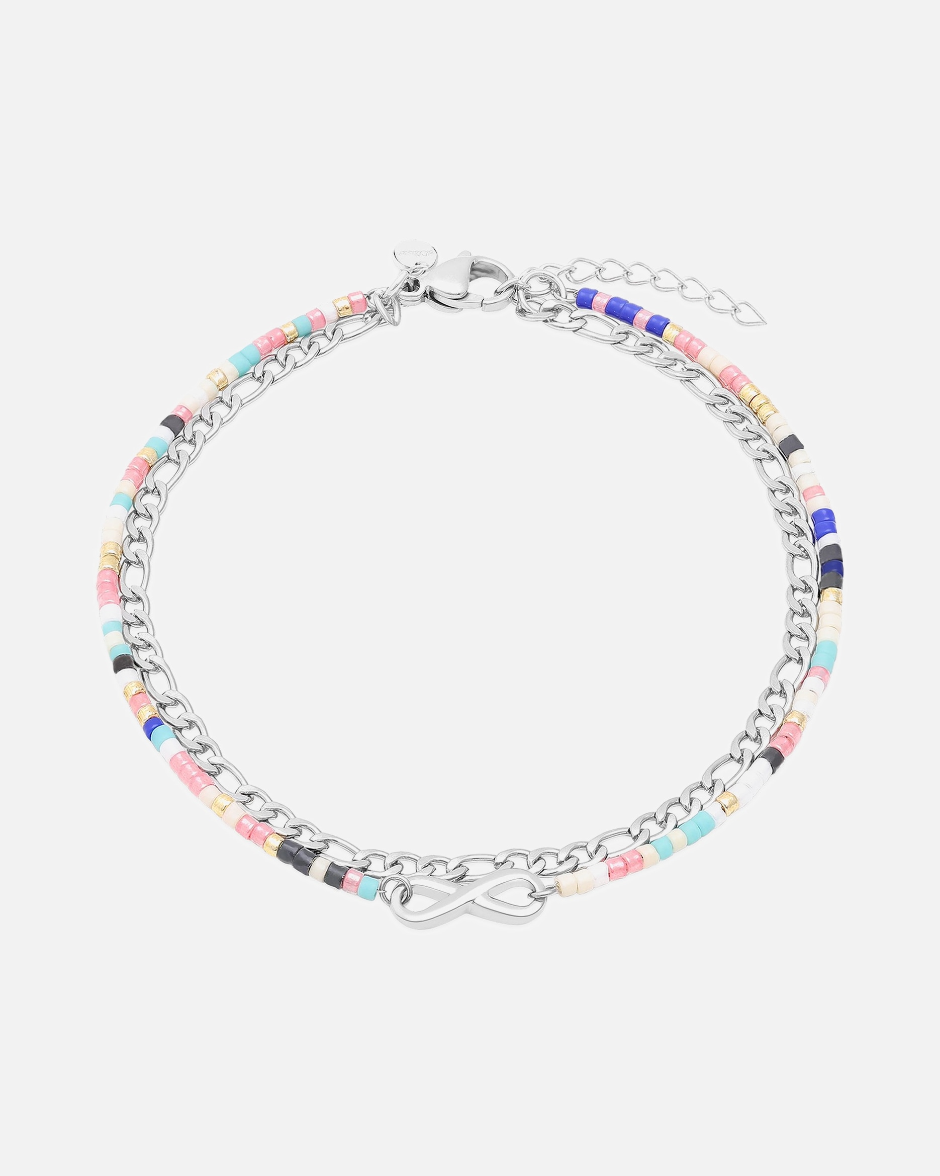 Fußschmuck für Weiblich s.Oliver Fußkette Edelstahl mehrfarbig, silber