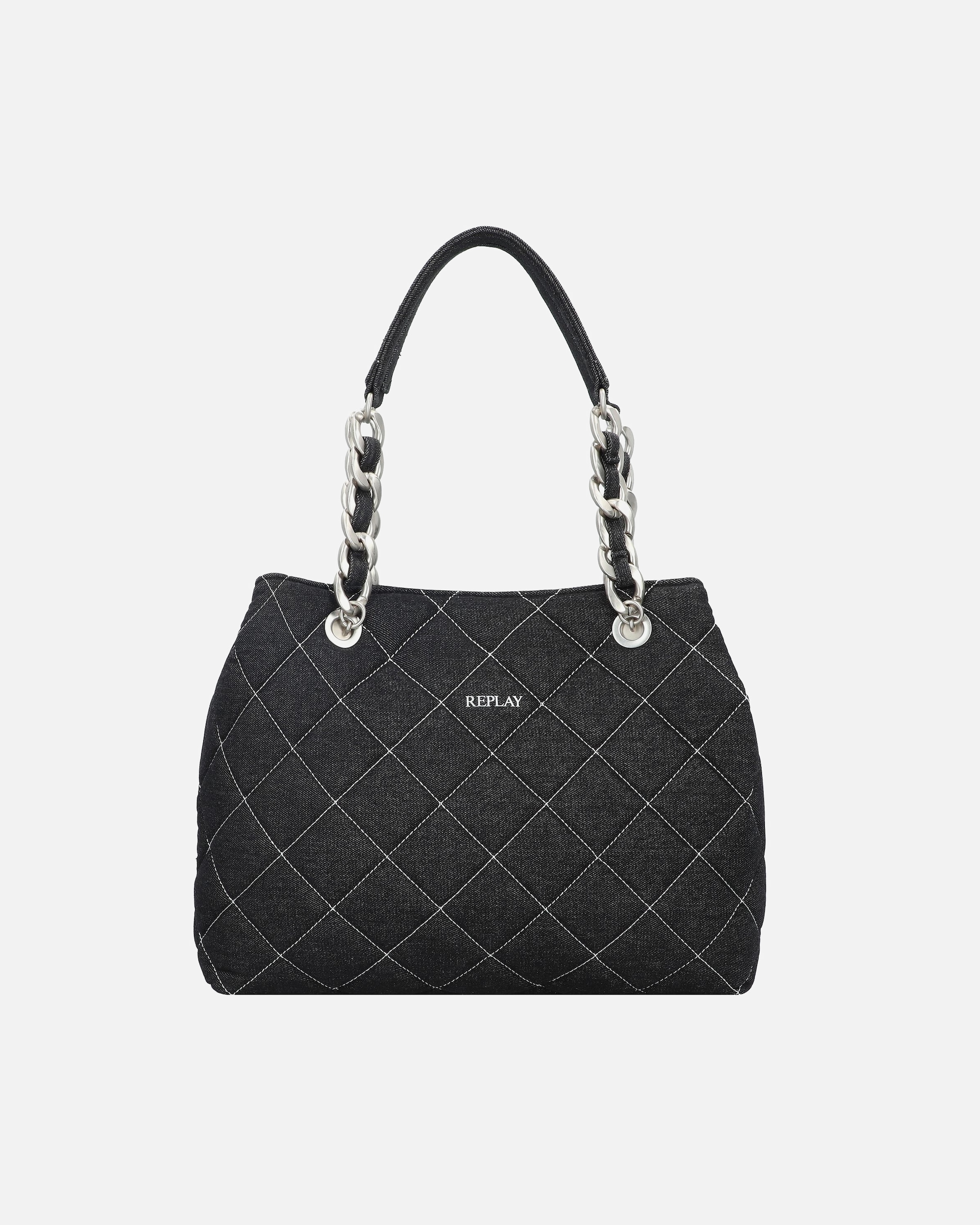 Handtasche für Weiblich Replay Schultertasche denim black