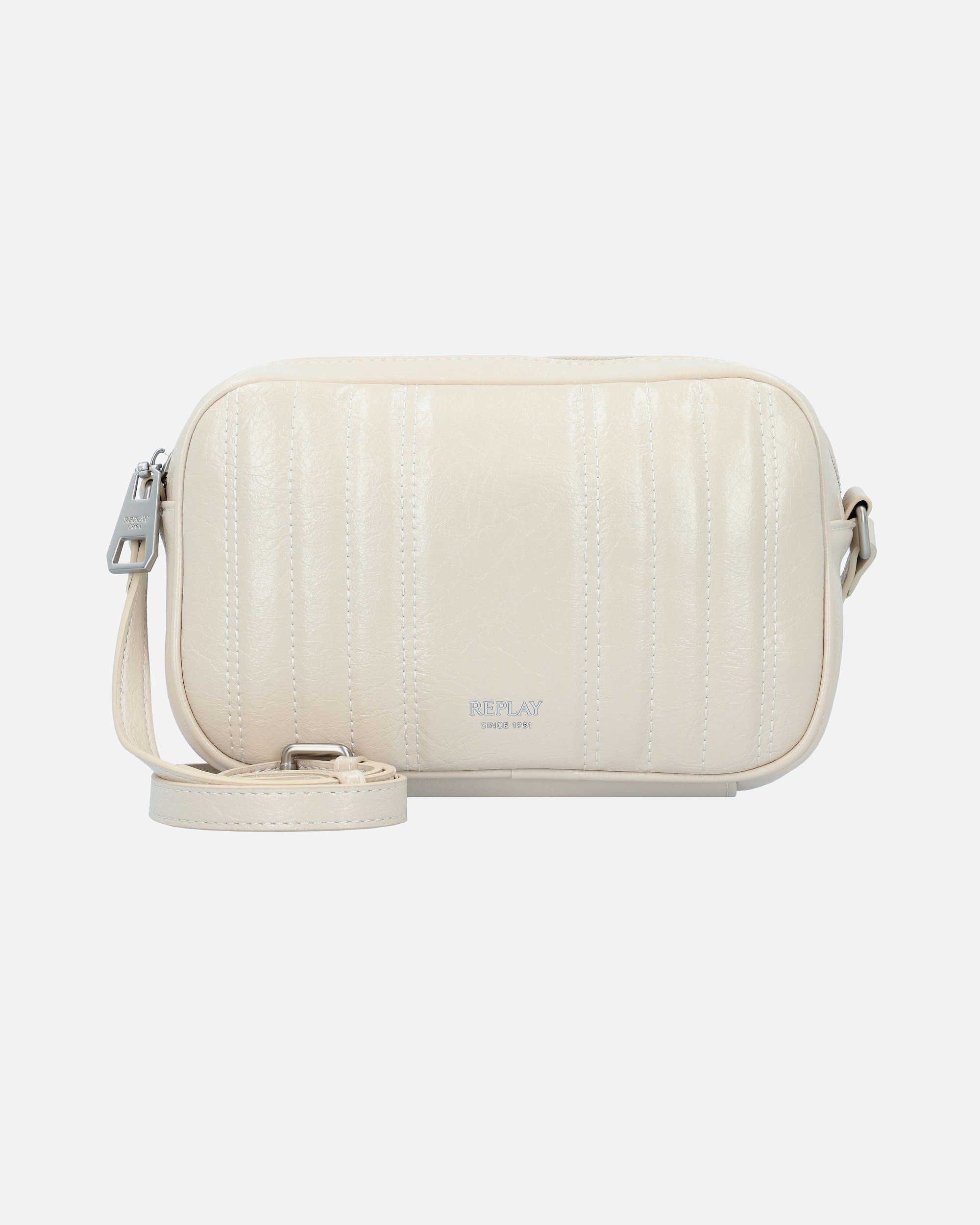 Clutch für Weiblich Replay Umhängetasche dirty white