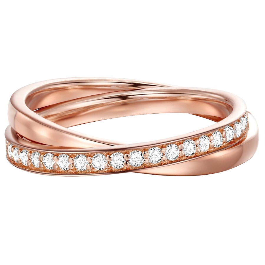 Glanzstücke München Ring aus Sterling Silber in roségold mit Zirkonia 50 Damen