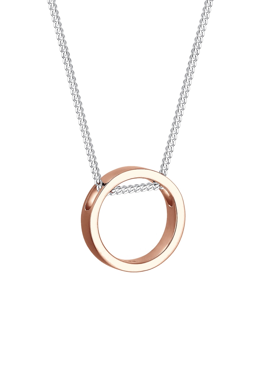 Elli Kreis Bi-Color Geo Trend 925 Sterling Silber 45 Damen