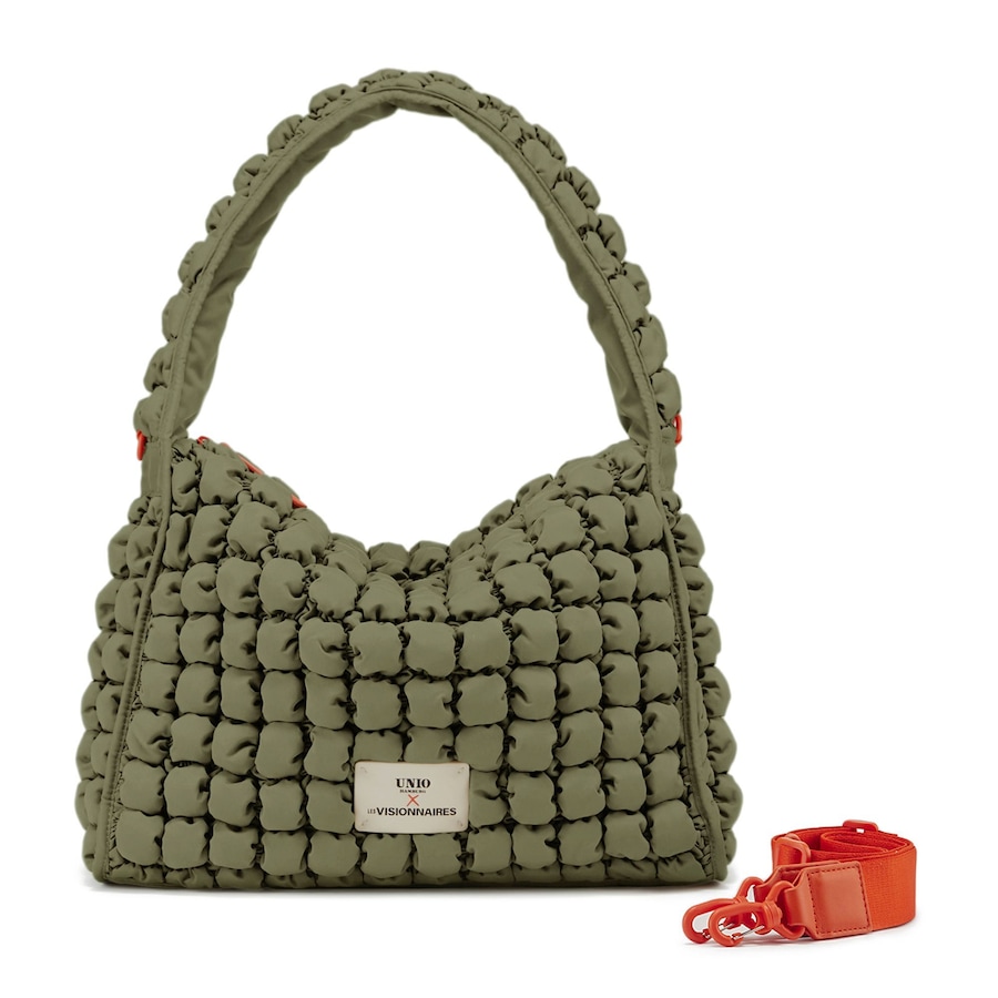 LES VISIONNAIRES Unio Hobo Schultertasche deep forest Grün Damen