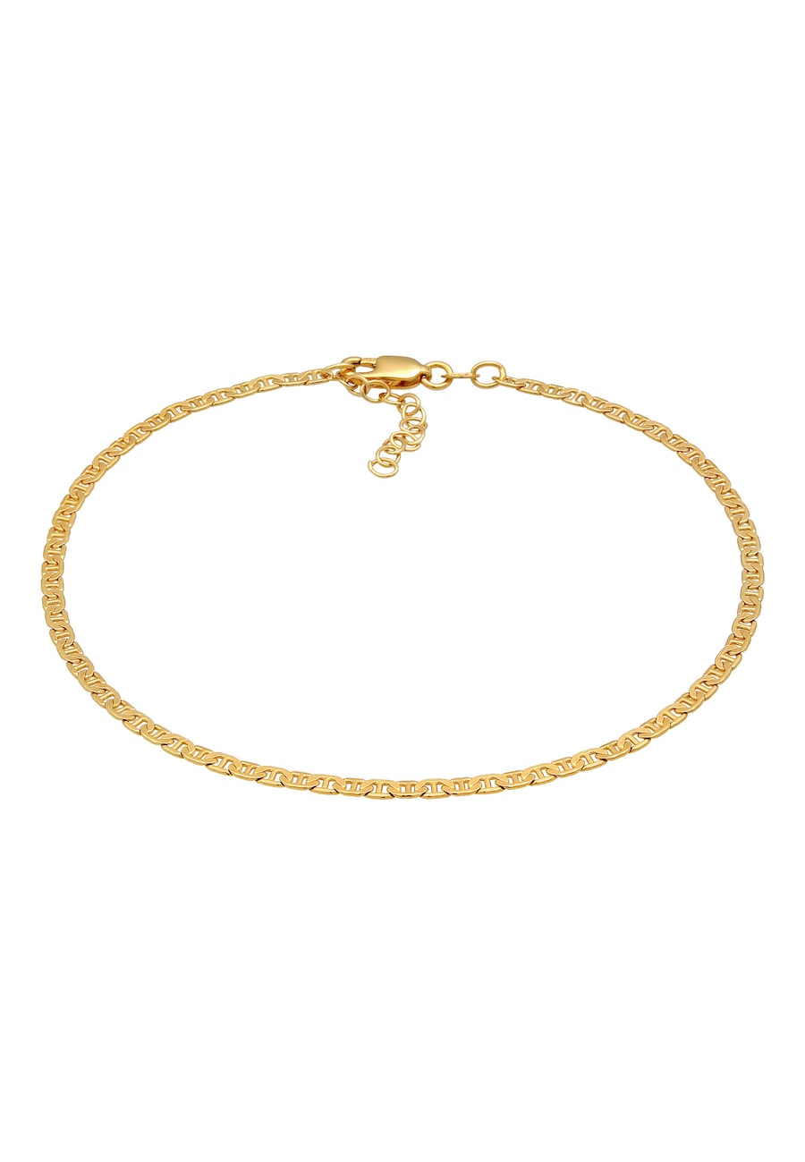 Elli Stäbchen-Panzerkette Basic 925 Silber 22 Damen