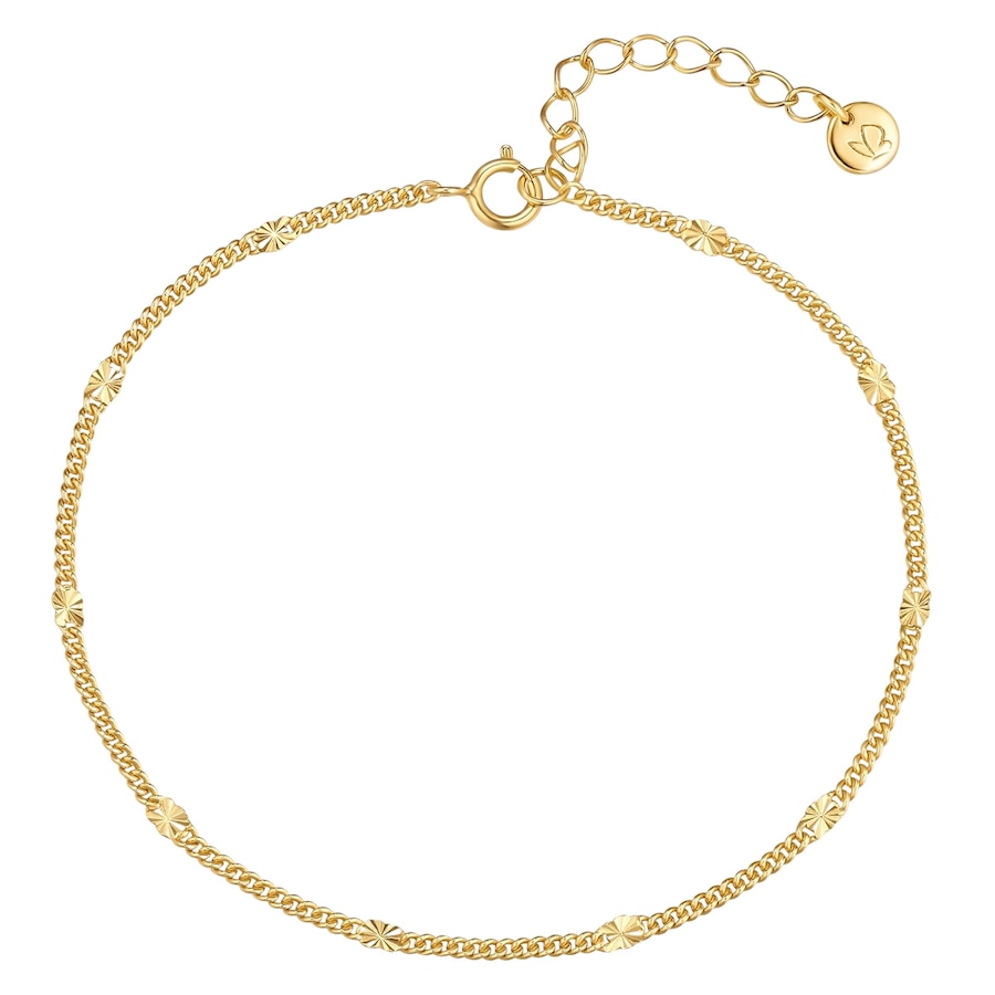 Glanzstücke München Armband aus Sterling Silber in gelbgold 17,0 cm Basislänge + 3,0 Verlängerung Damen
