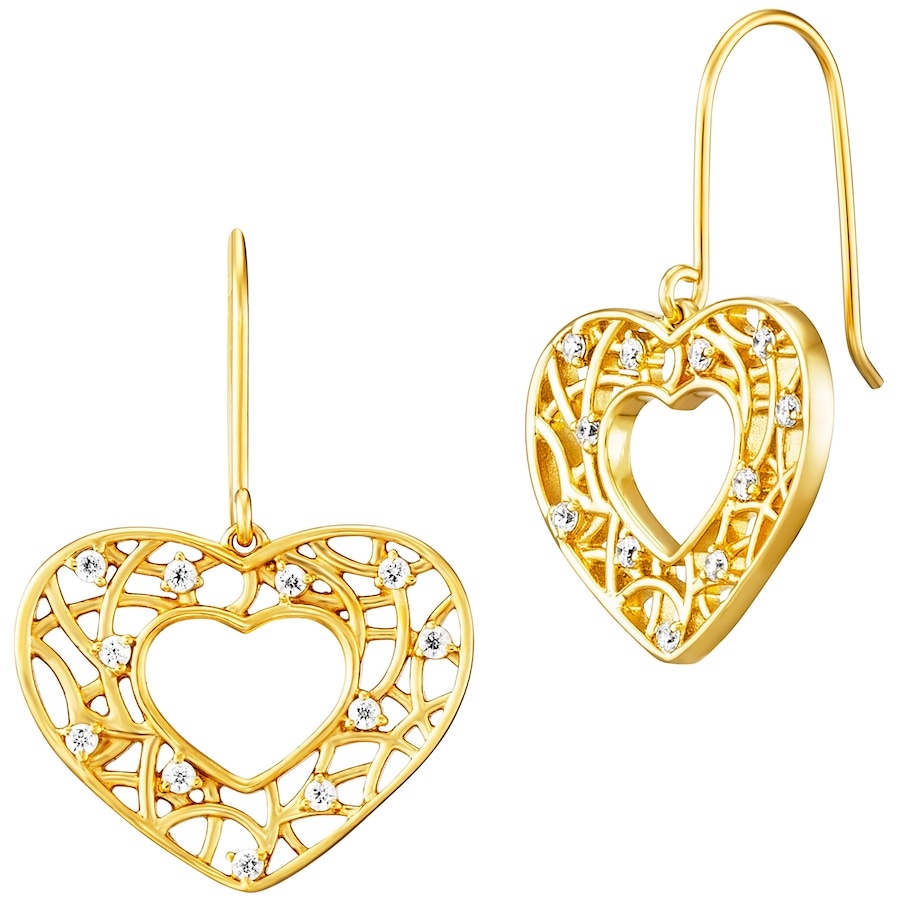 Julie Julsen Ohrhänger 925/- Sterling Silber Zirkonia weiß 1,5cm Damen