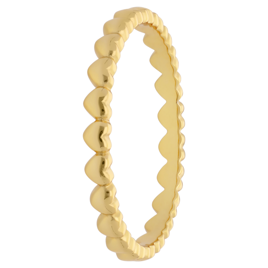 Lucardi Ringe 925 Silber Gold - 49mm Damen