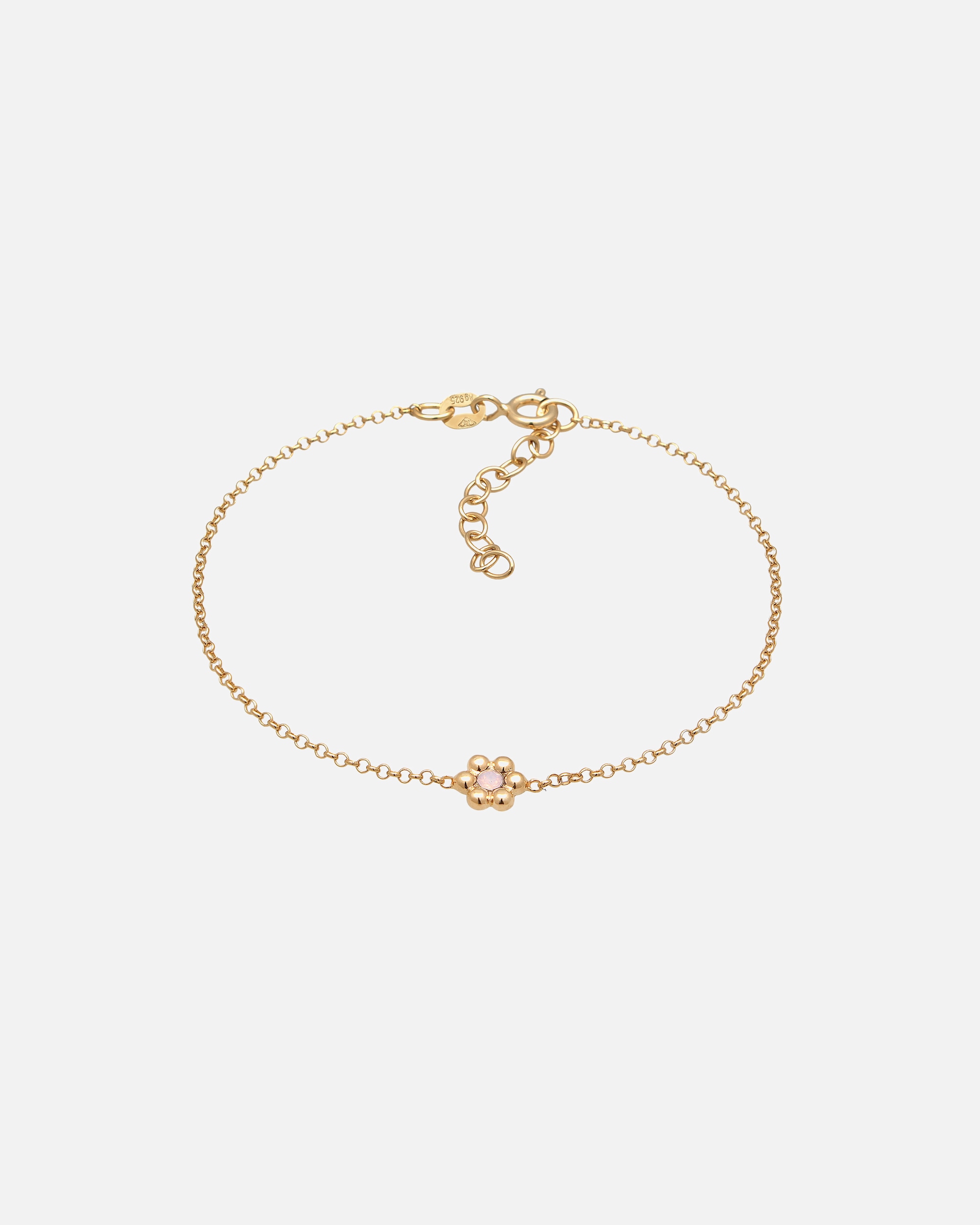 Armband für Weiblich Elli Blüte Flower Kristall 925 Silber 16
