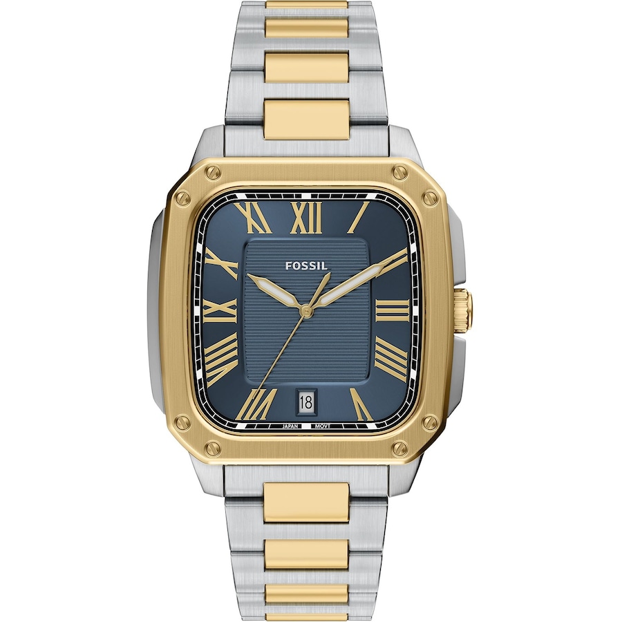 Fossil Herrenuhr Edelstahl One Size Herren