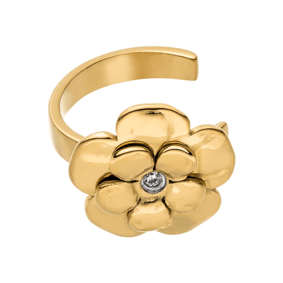 Purelei Flower Earcuff 100% Edelstahl Gold Hellbraun