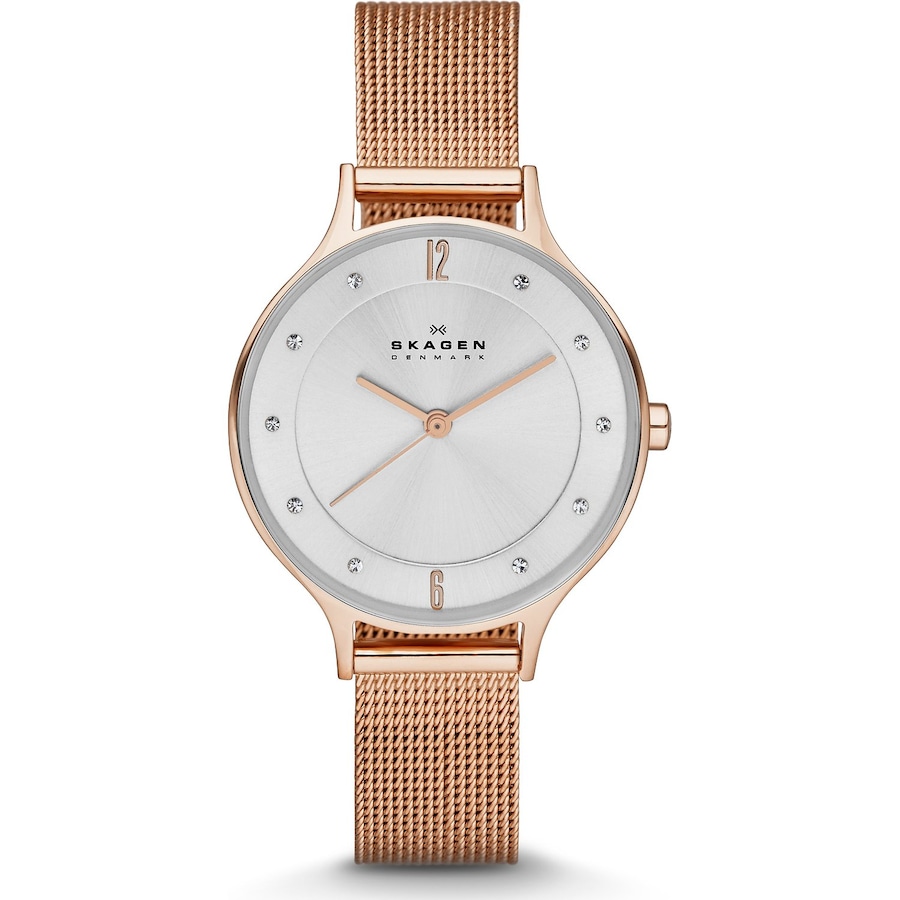 Skagen Damenuhr Edelstahl rosé Damen