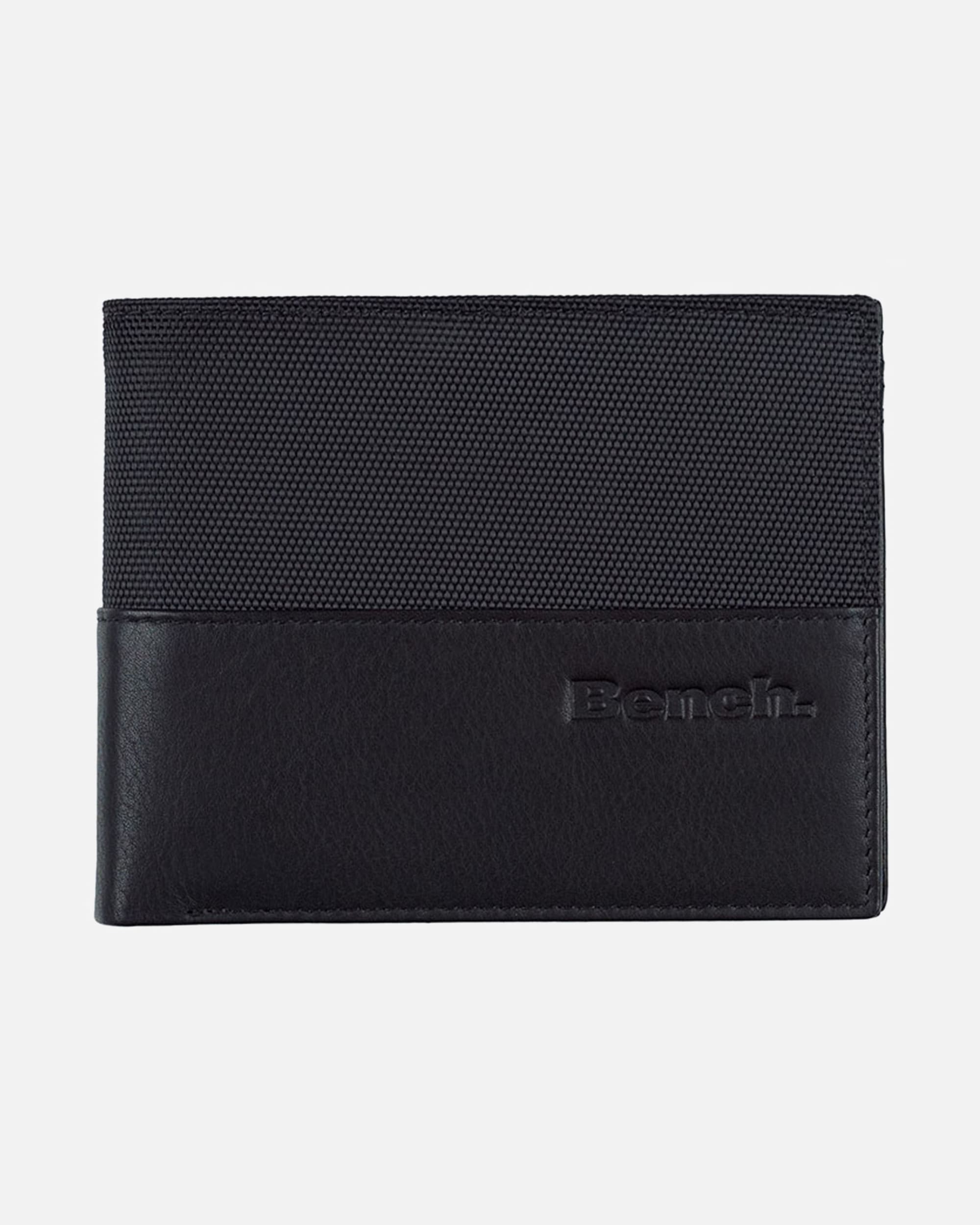 Portemonnaie für Männlich Bench. Carbon Herrengeldbörse schwarz