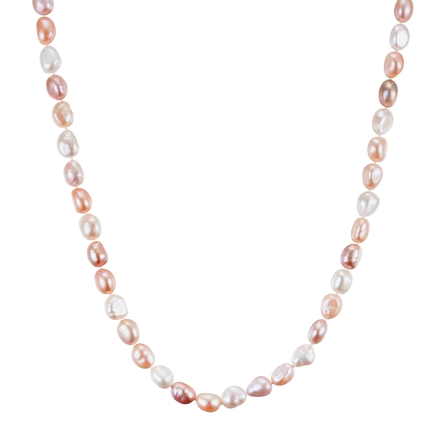 Valero Pearls Perlen-Kette aus Sterling Silber in silber mit Süßwasser-Zuchtperle 43,5 cm Damen