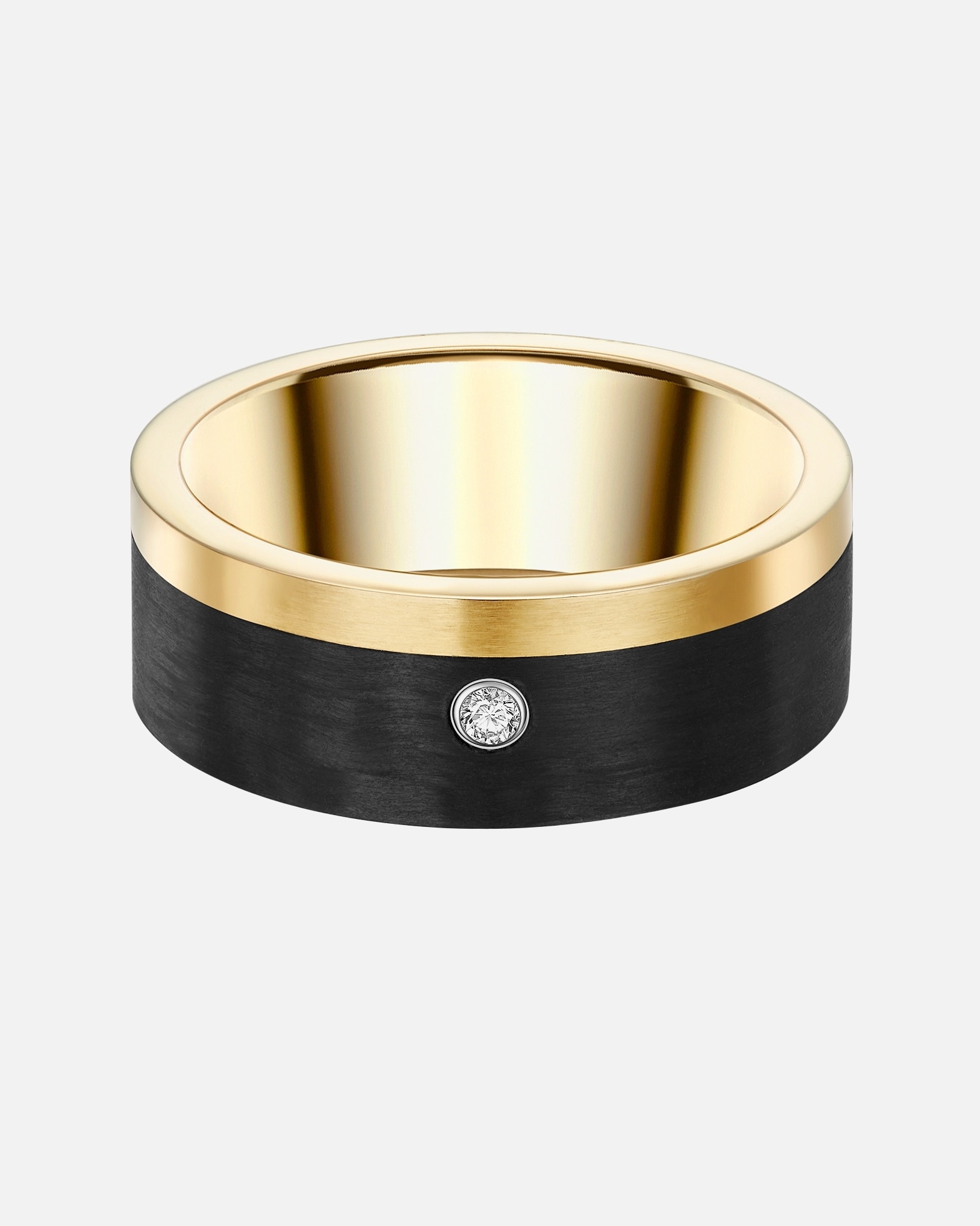 Ring für Weiblich Trilani Ring aus Edelstahl in gelbgold mit Zirkonia 62