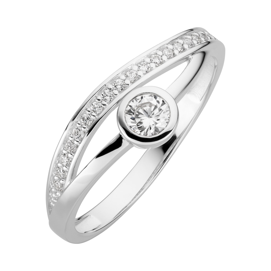 Orolino Ring 333/- Gold Zirkonia weiß 058 (18,5) Damen