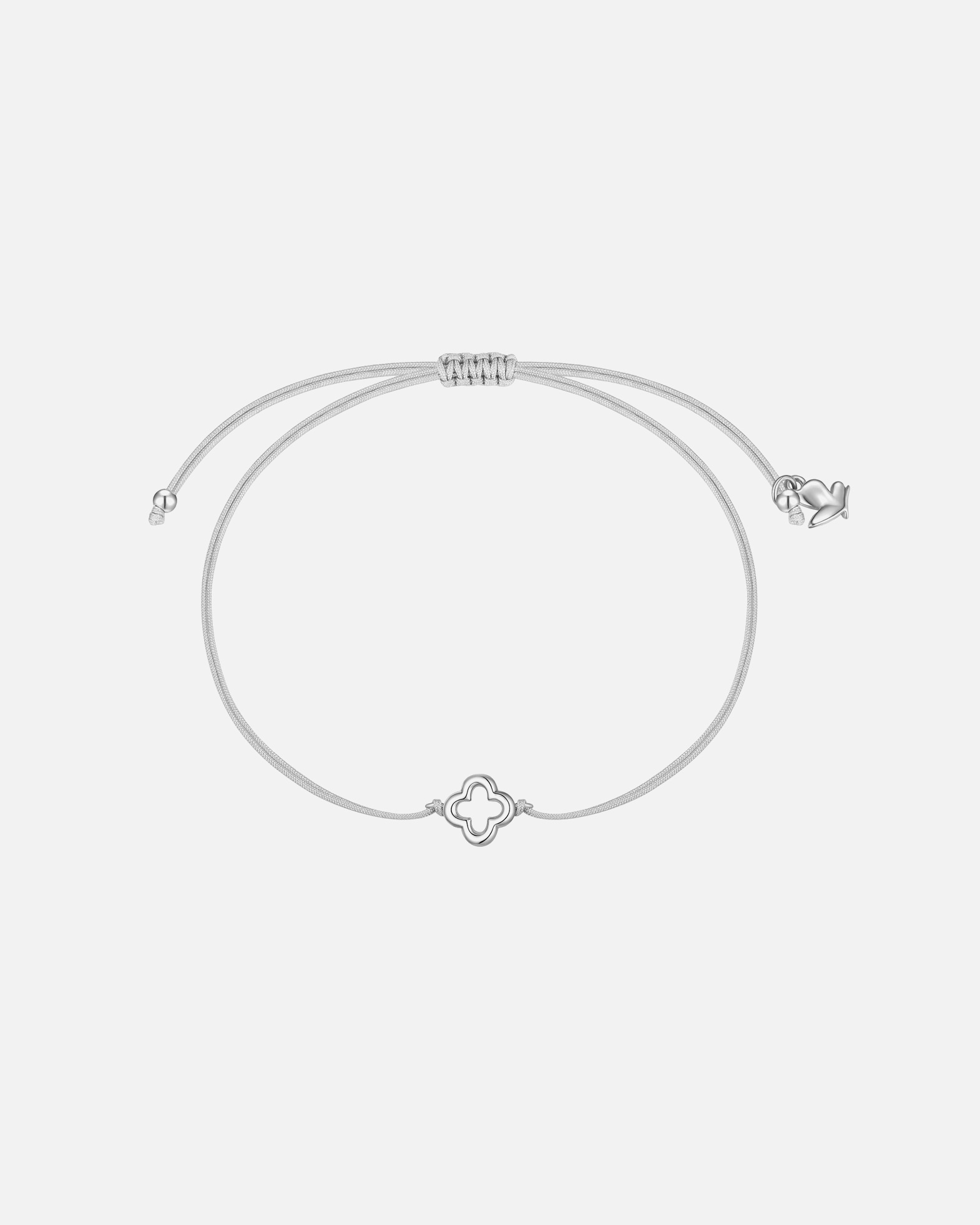 Armband für Weiblich Glanzstücke München Armband Kleeblatt aus Edelstahl in silber 15,0 - 22,0 cm, flexibel einstellbar