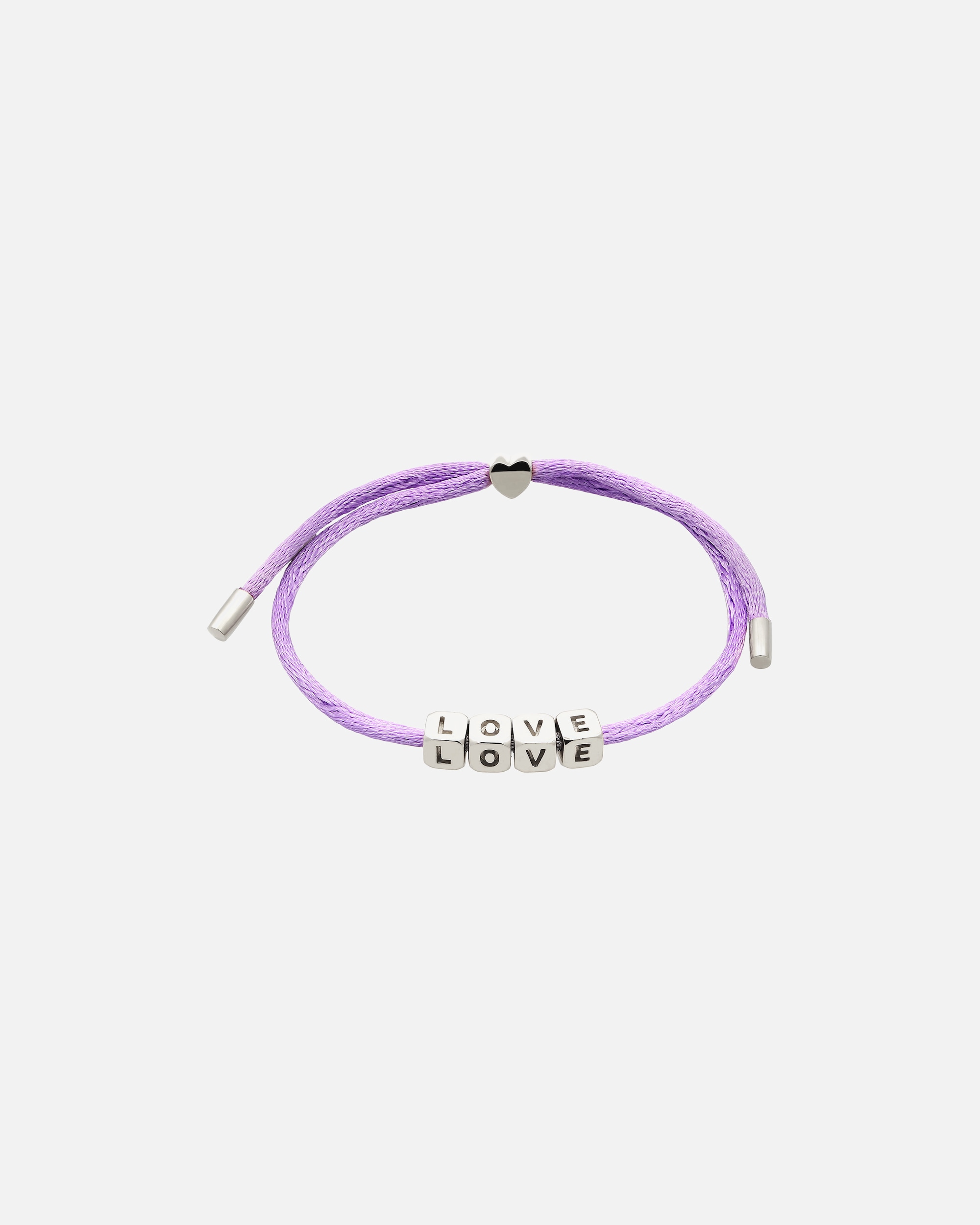 Armband für Weiblich Elli Herz Love Lettering 925 Sterling Silber silberfarben