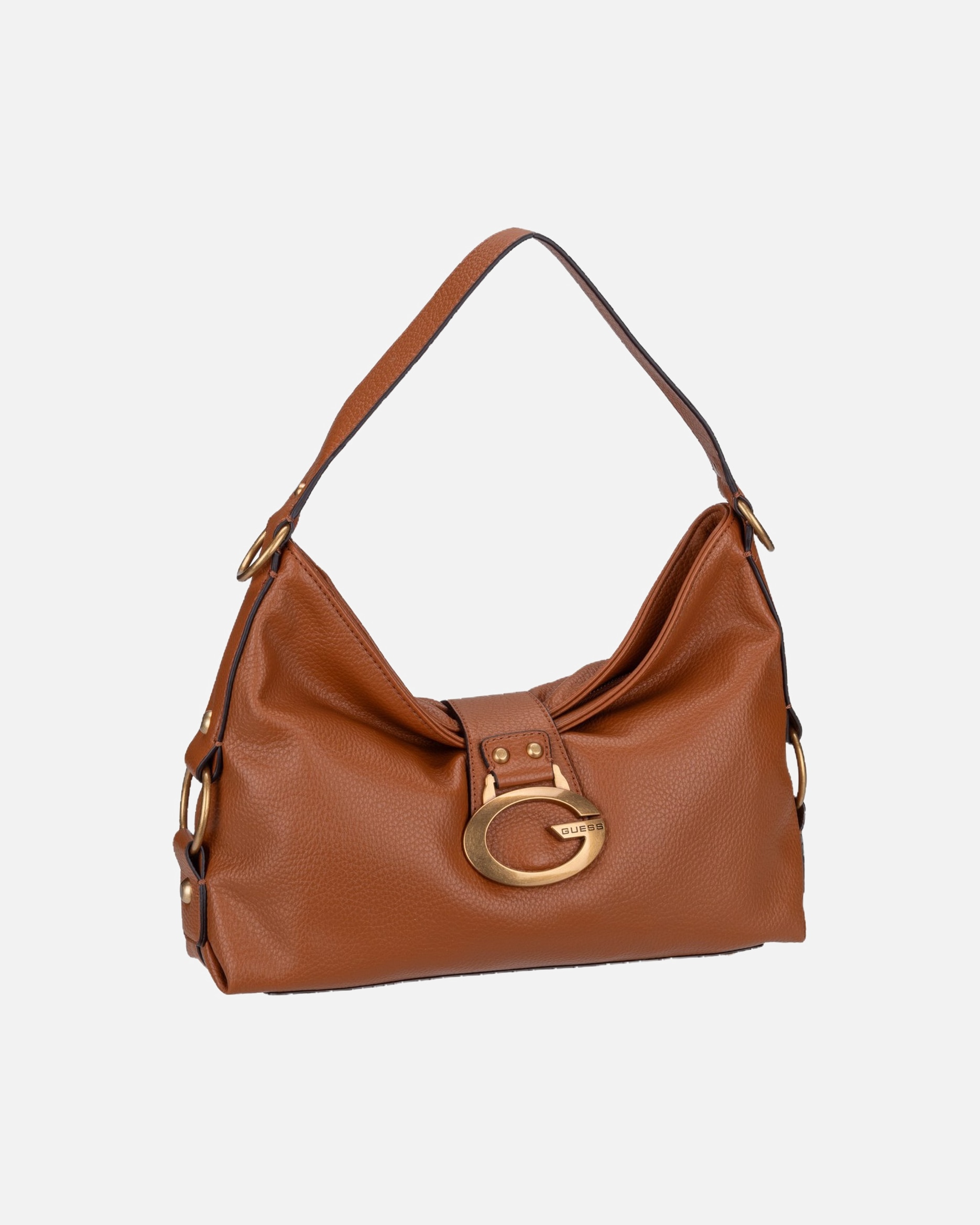 Handtasche für Weiblich Guess Schultertasche Camden Shoulder Cognac