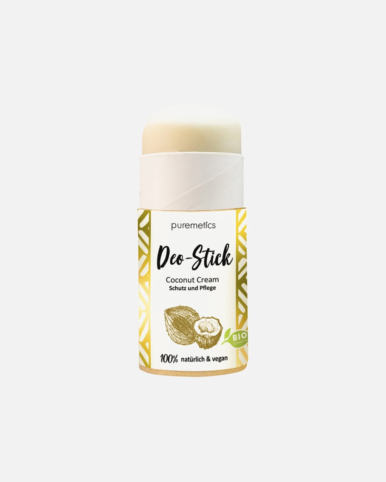 Deodorant für Weiblich puremetics Deo-Stick Coconut-Cream 50 ml