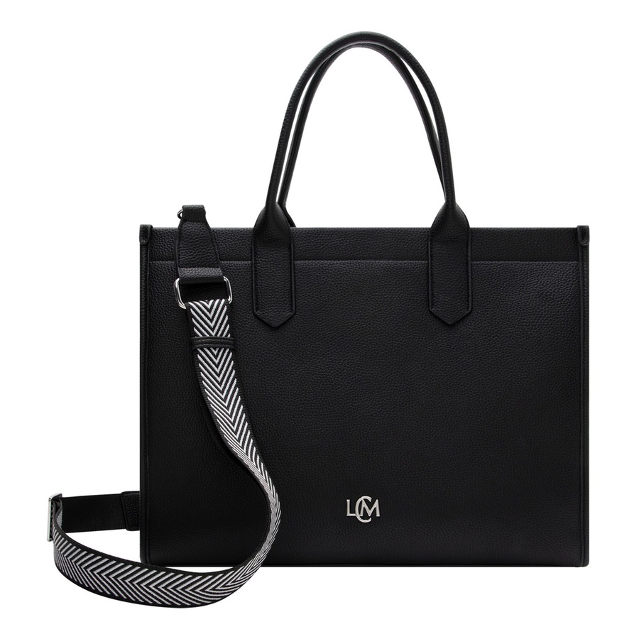 L.CREDI Phemia Schultertasche schwarz Schwarz Damen