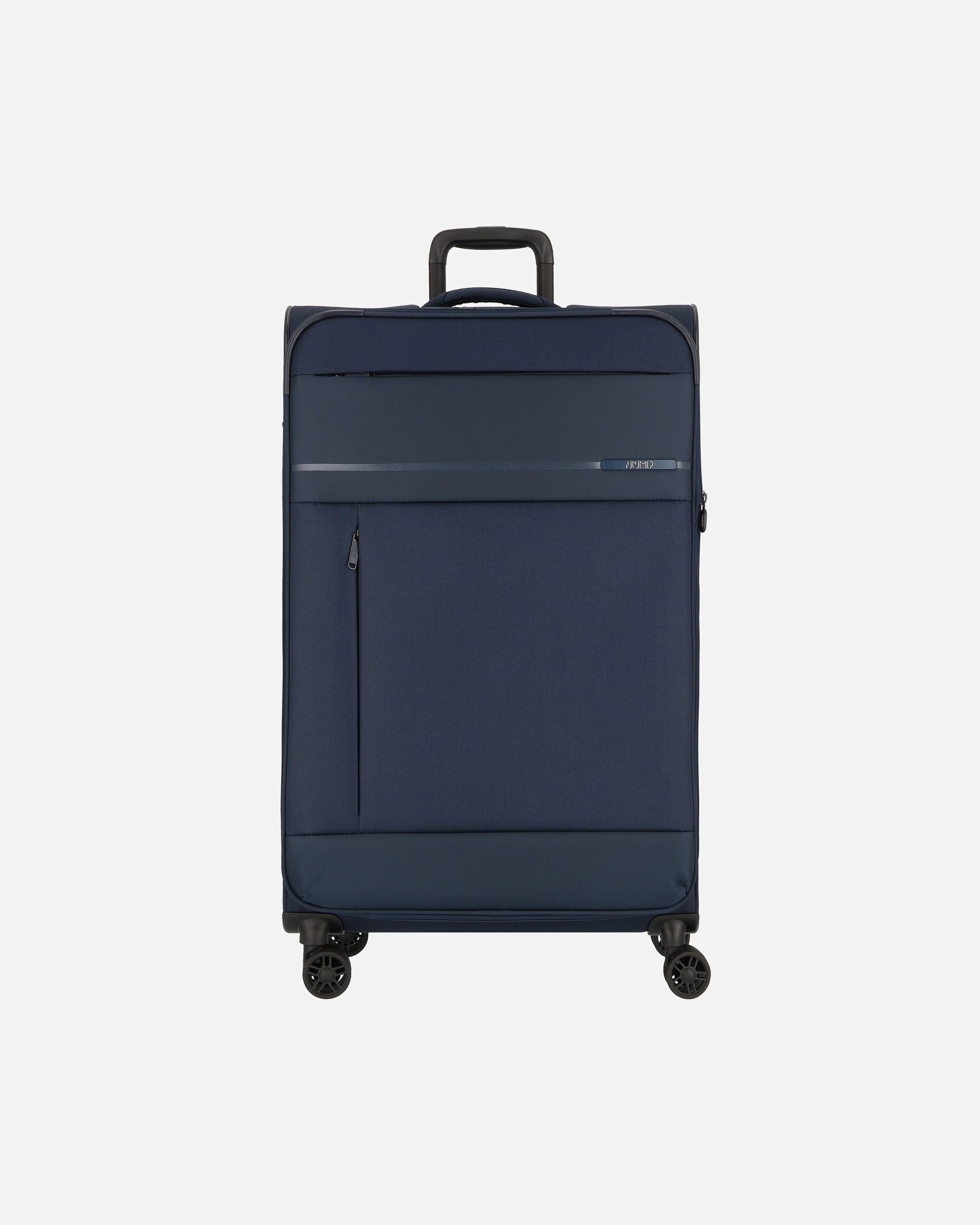 Trolley für Männlich Jump Monthélys 4 Rollen Trolley 78 cm mit Dehnfalte dark blue