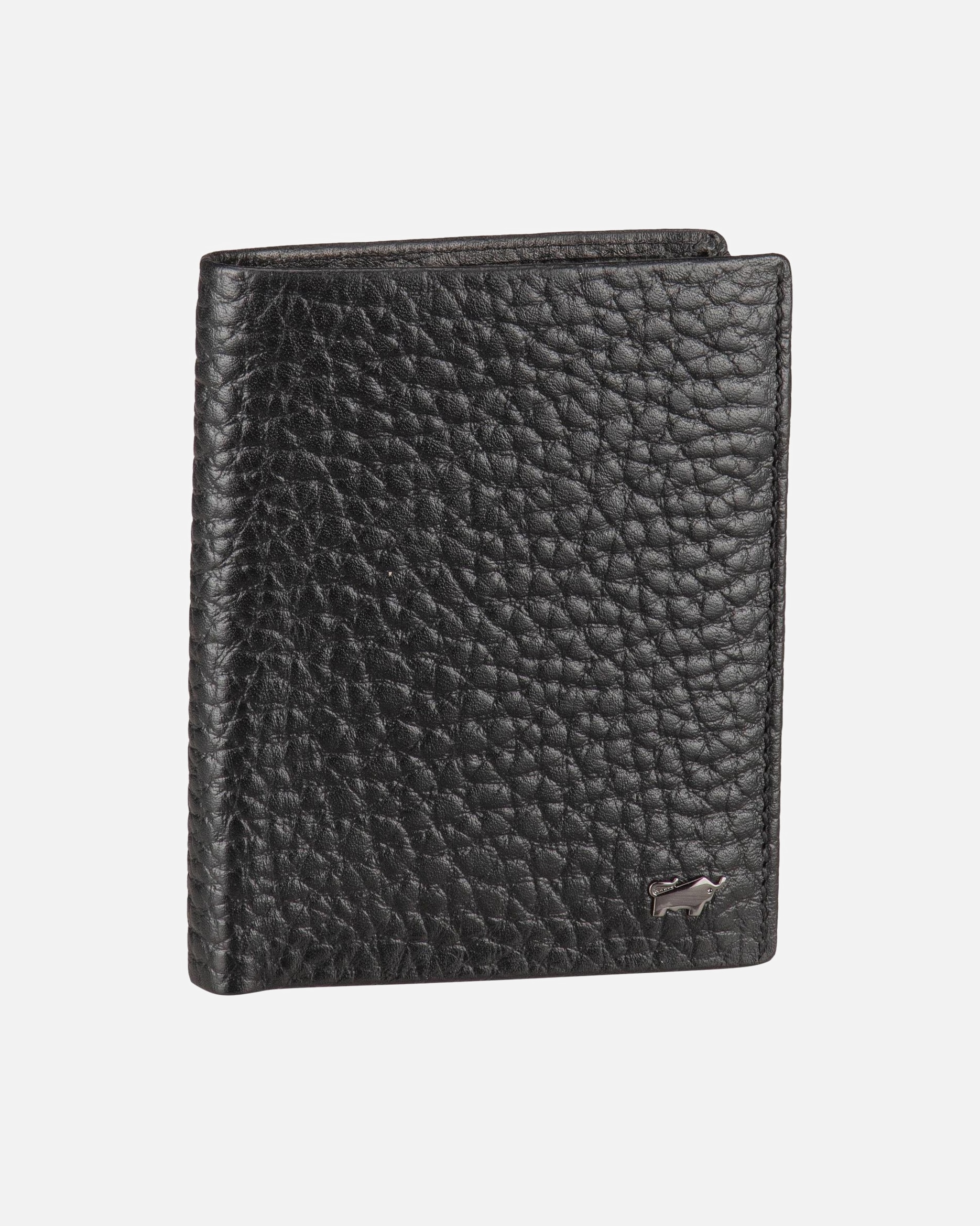 Portemonnaie für Männlich Braun Büffel Geldbörse Yannik Schwarz