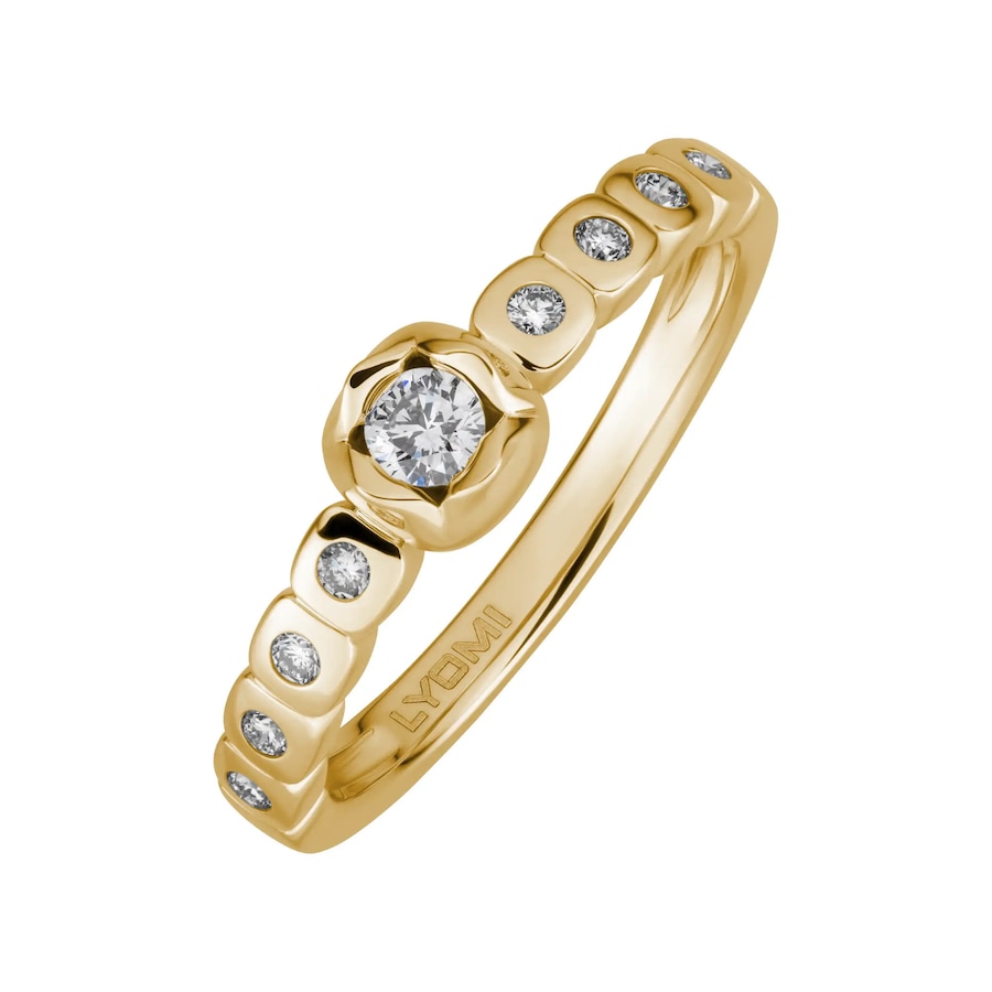Lyomi Ring 585/- Gold Diamant Lab Grown weiß 0,21ct. 056 (17,8) Damen