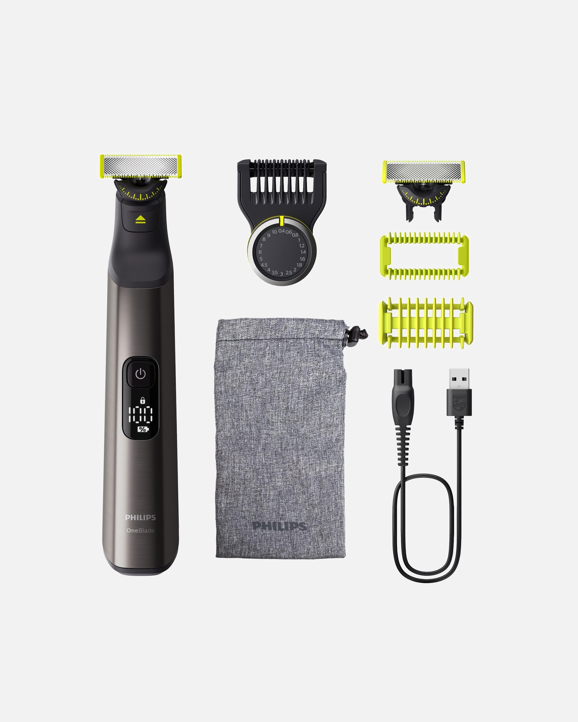 Rasierer für Unisex Philips OneBlade Pro 360 Herrenrasierer für Face & Body, 120 Min 1 Stück