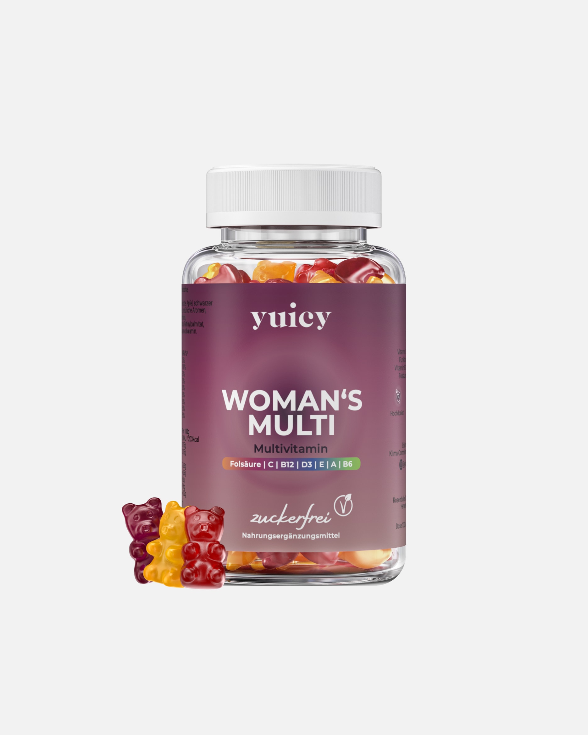 Nahrungsergänzungsmittel für Unisex yuicy Woman's Multi Gummies - Vitamine für Frauen 60 Stück