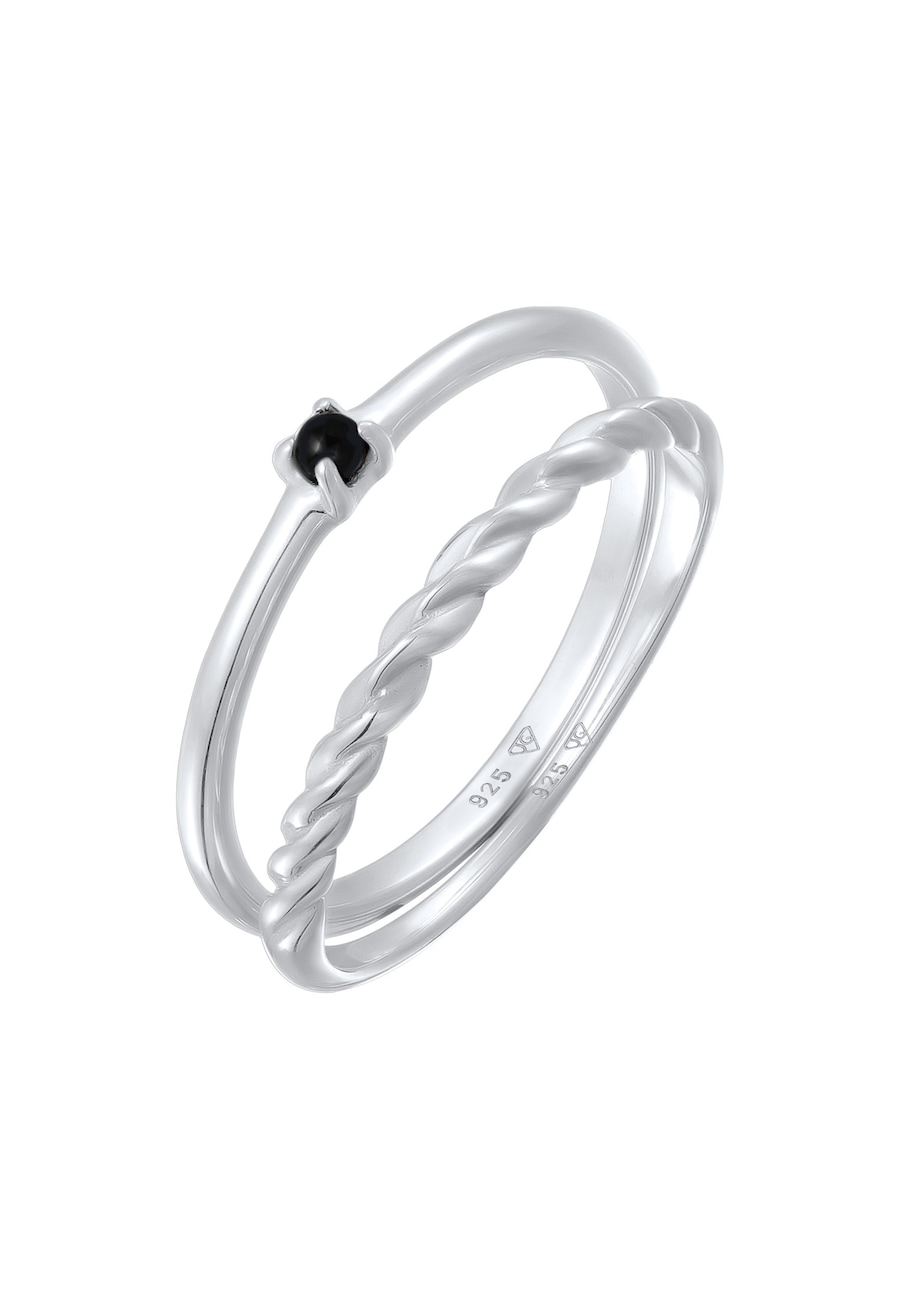 Elli Perle Klassik Gedreht 2er Set 925 Silber 58 Damen