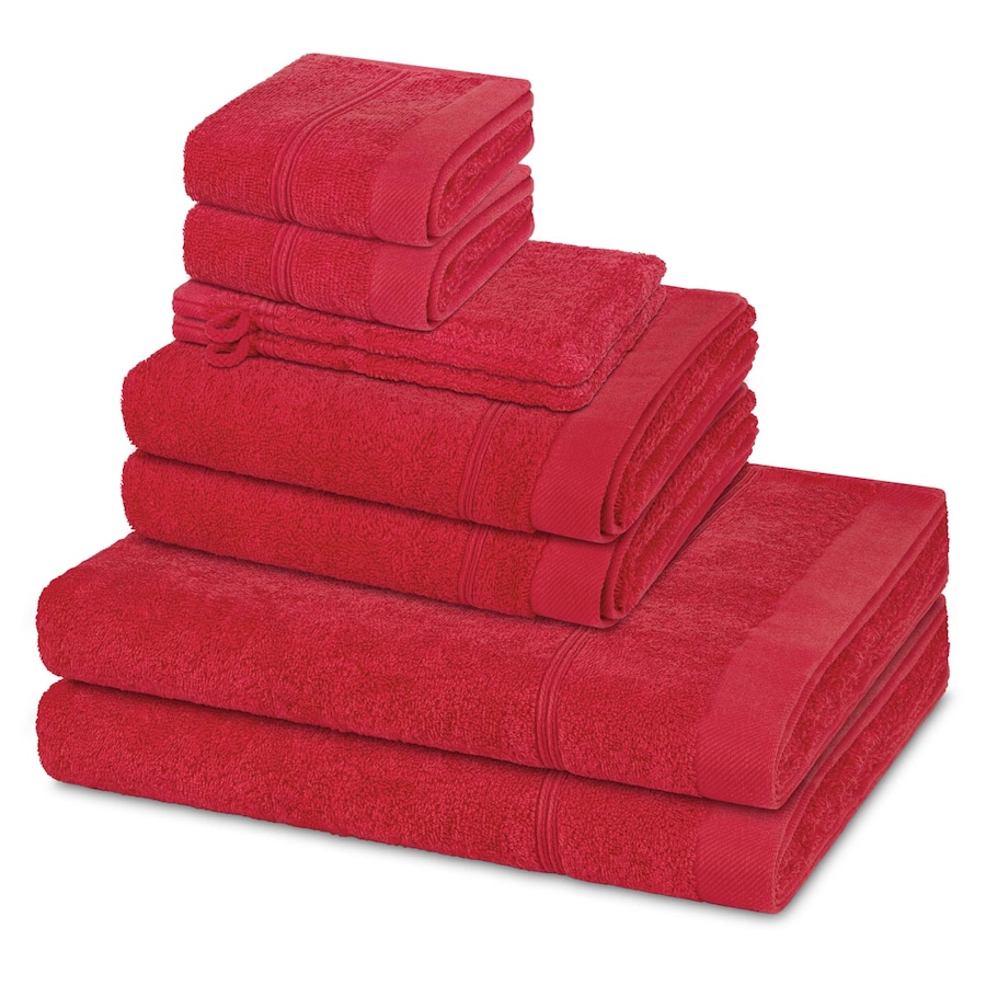 ROSS Handtuch-Set Rubin (8-teilig) Malve Pink