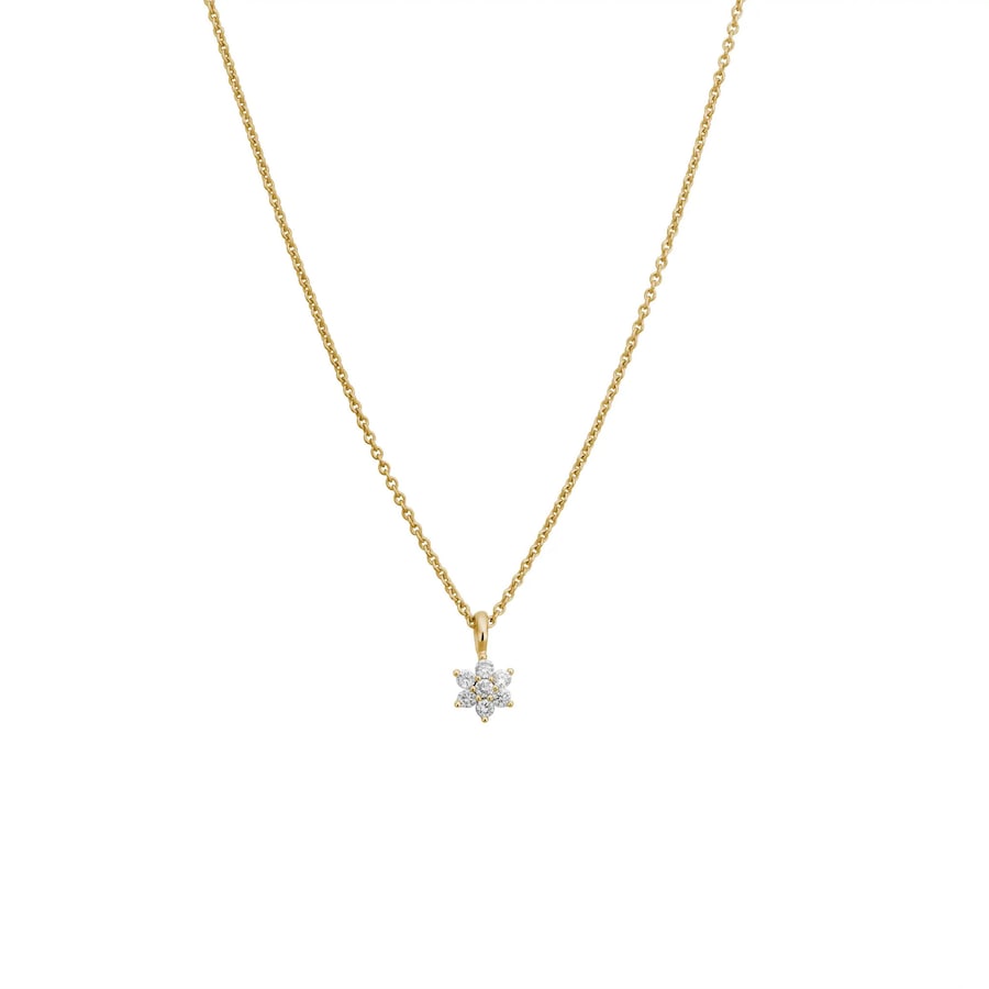 Lyomi Anhänger mit Kette 585/- Gold Diamant Lab Grown weiß 0,13ct. 45,0cm Damen