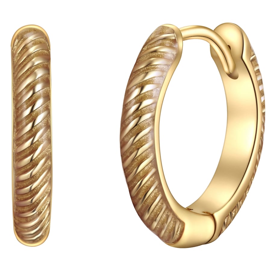 Glanzstücke München Creolen Sterling Silber in Gelbgold 11,4 mm Damen