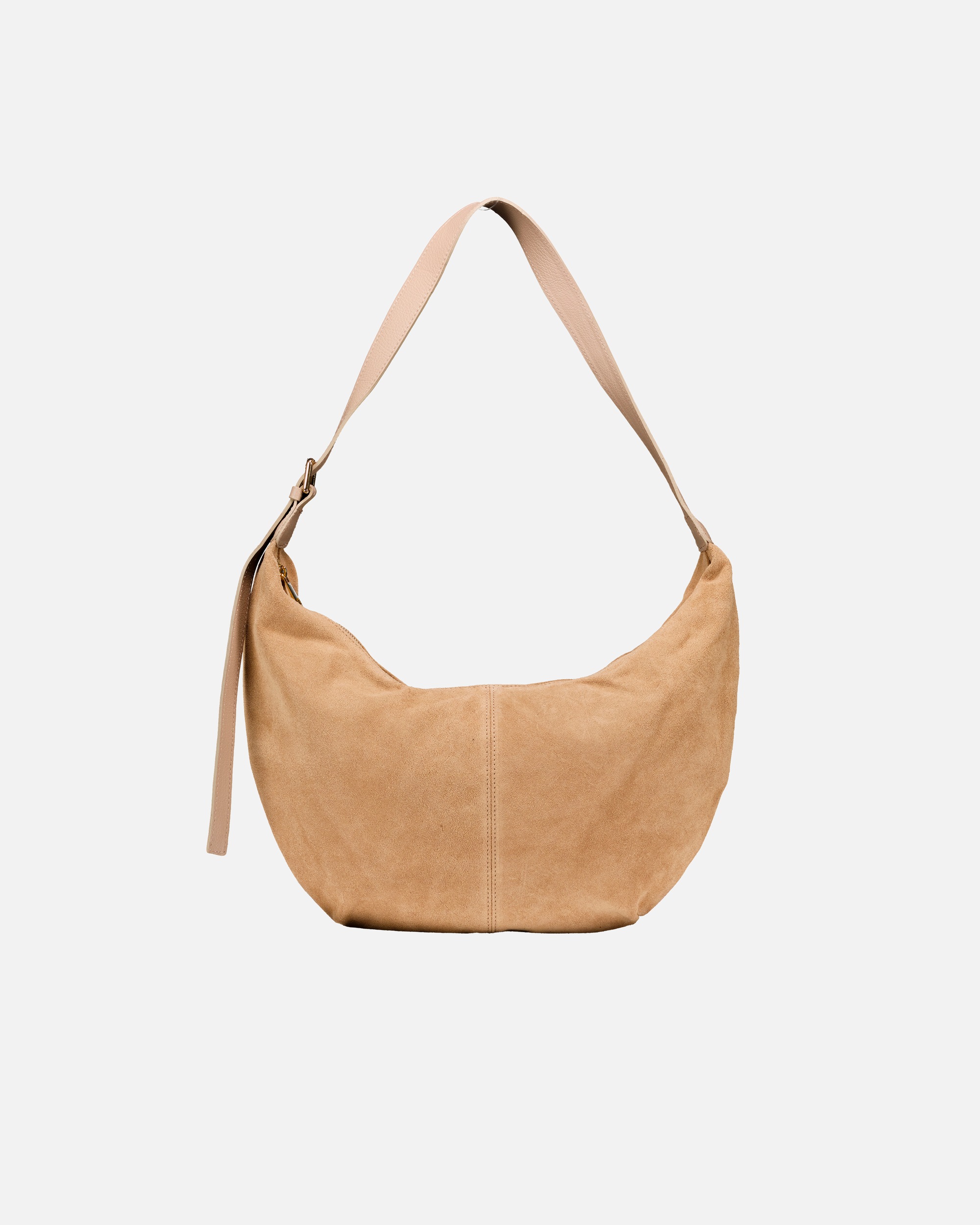 Tasche für Weiblich Hausfelder Manufaktur Beuteltasche Velours Beige