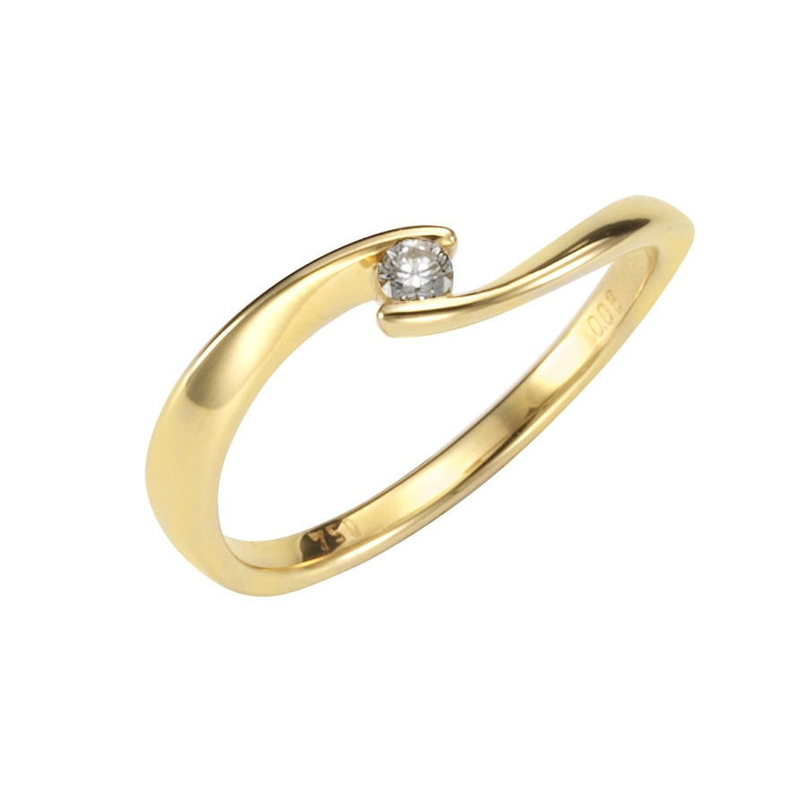 Orolino Ring 750/- Gold Brillant weiß 0,06ct. 058 (18,5) Damen