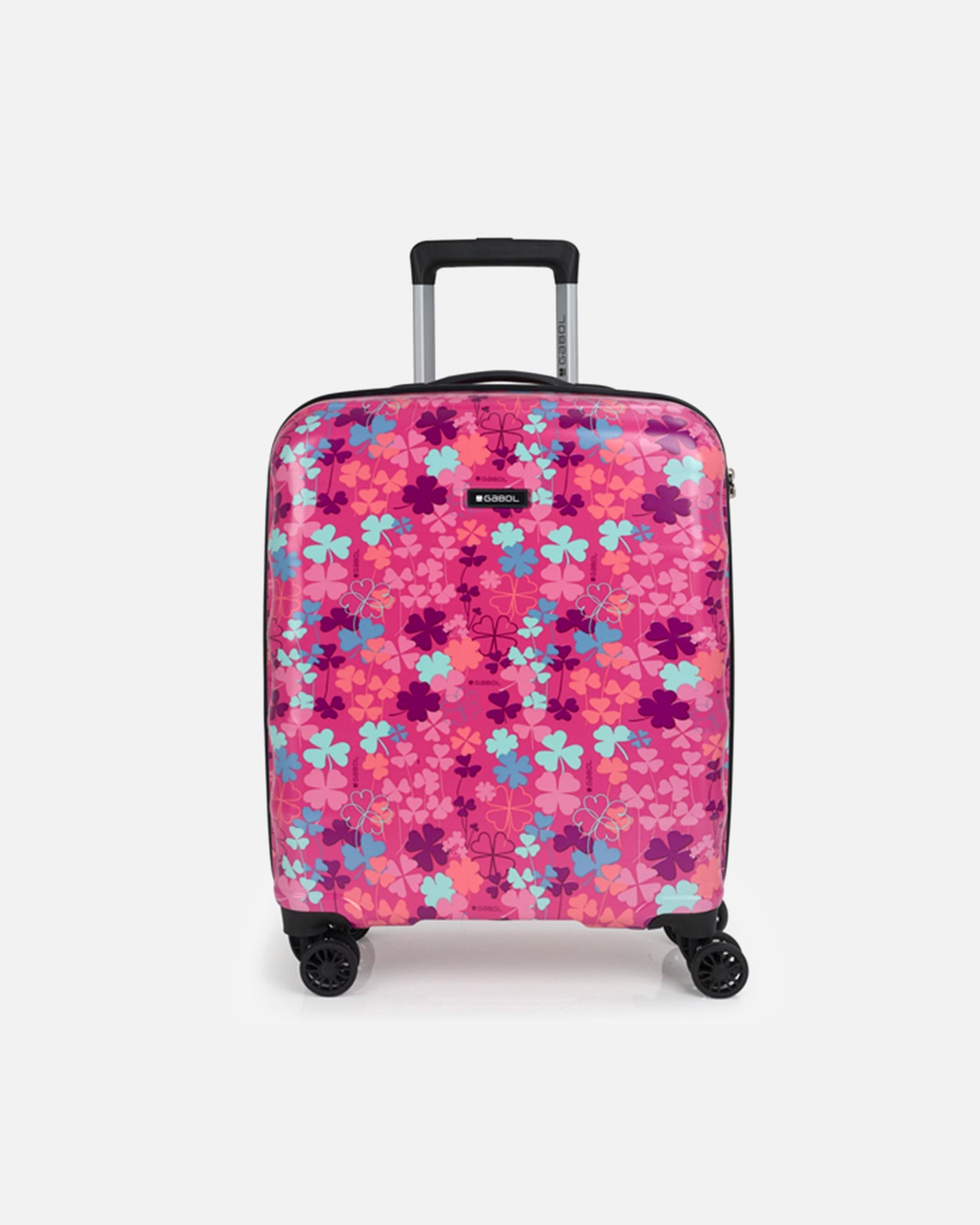Handgepäckkoffer für Männlich Gabol Clover 4 Rollen Kabinentrolley 55 cm rosa