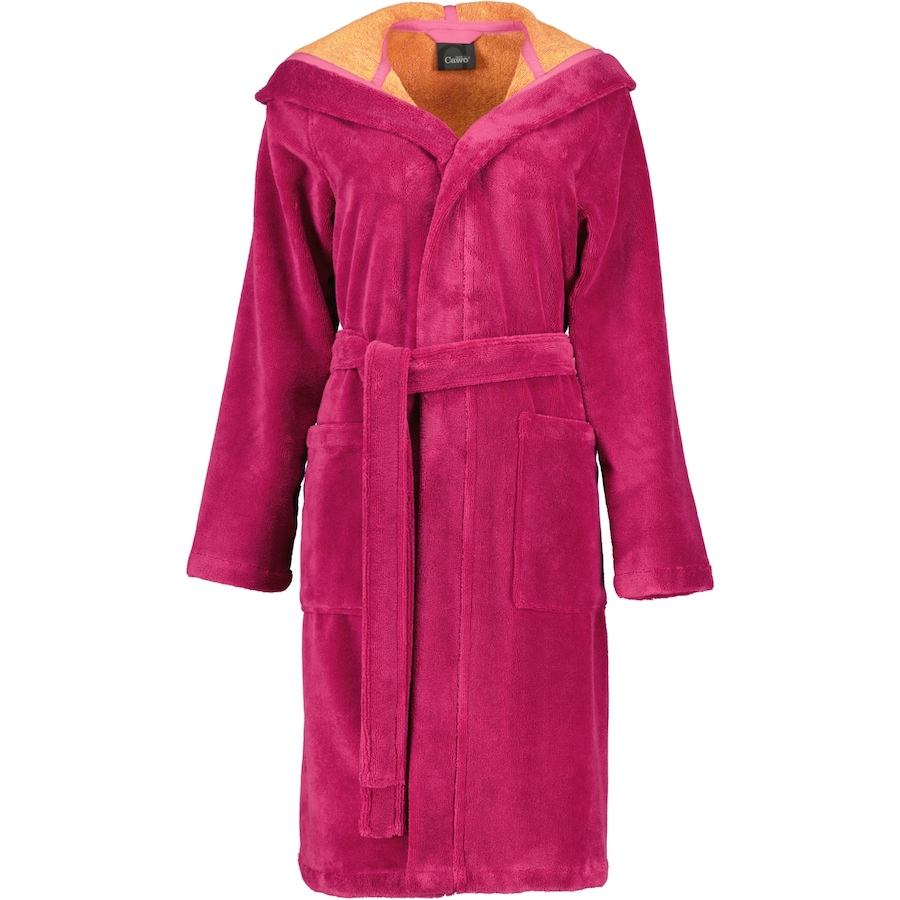 Cawö Bademäntel Damen Kapuze 845 pink-orange - 23 L