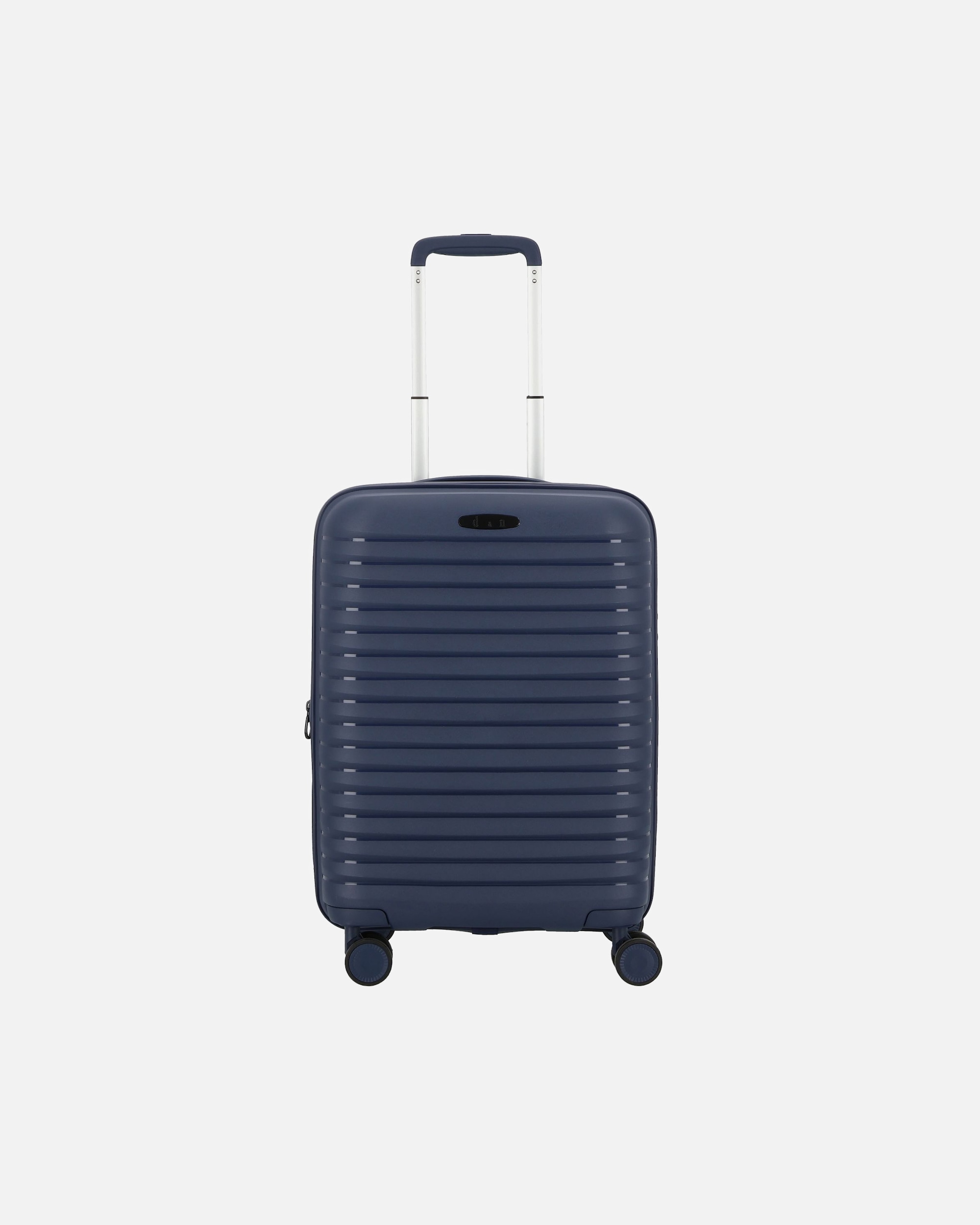 Handgepäckkoffer für Männlich d & n Travel Line 4500 4 Rollen Kabinentrolley S 55 cm mit Dehnfalte darkblue