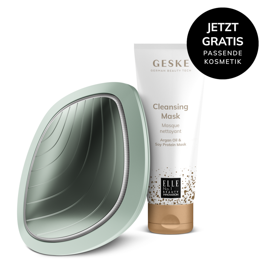 GESKE Sonic Warm & Cool Mask | 9 in 1 Farbe: Green + Gratis Kosmetik