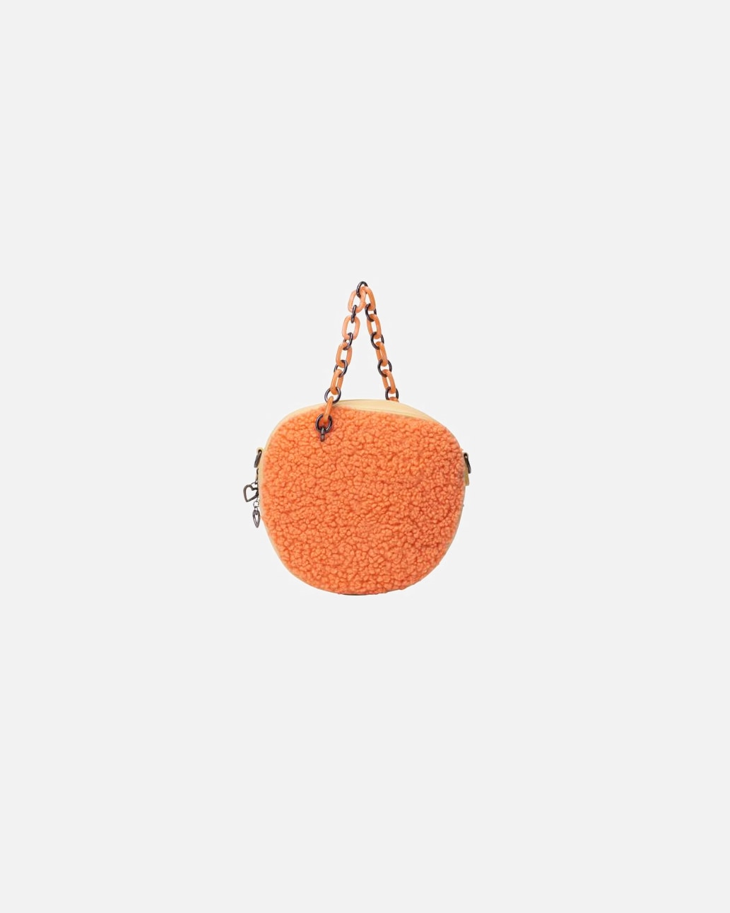 Tasche für Weiblich myMo Tasche mit Teddyfell ORANGE