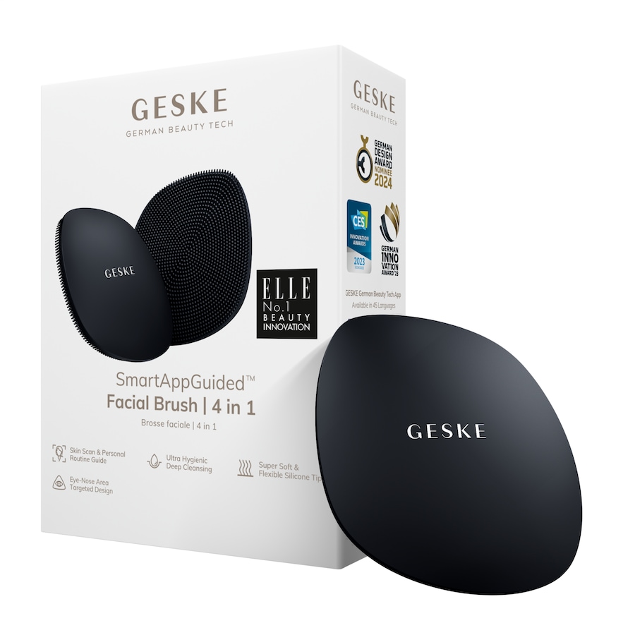 Geske SmartAppGuided Facial Brush | 4 in 1 Black