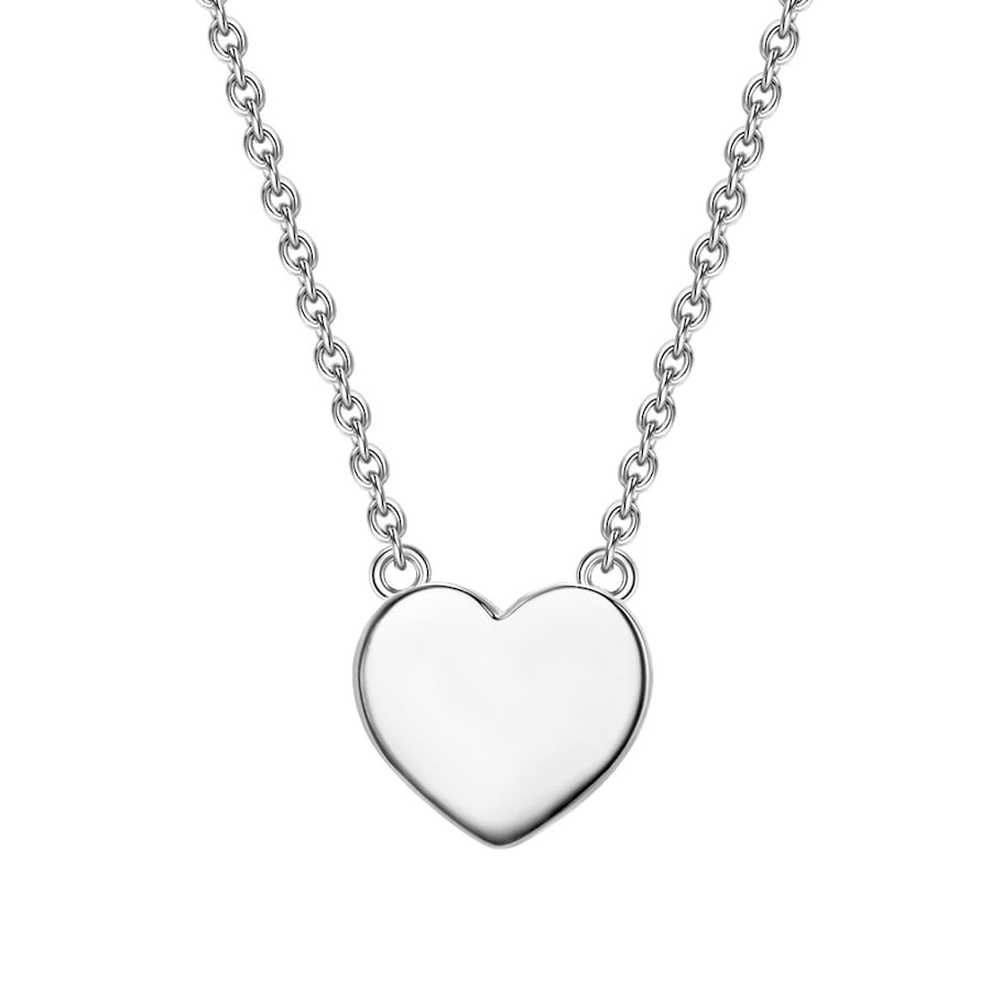 Glanzstücke München Halskette Herz Sterling Silber in Roségold 40,0 cm Basiskette + 5,0 Verlängerung Damen