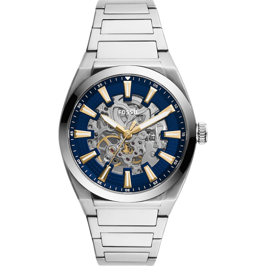 Fossil Herrenuhr Edelstahl One Size Herren