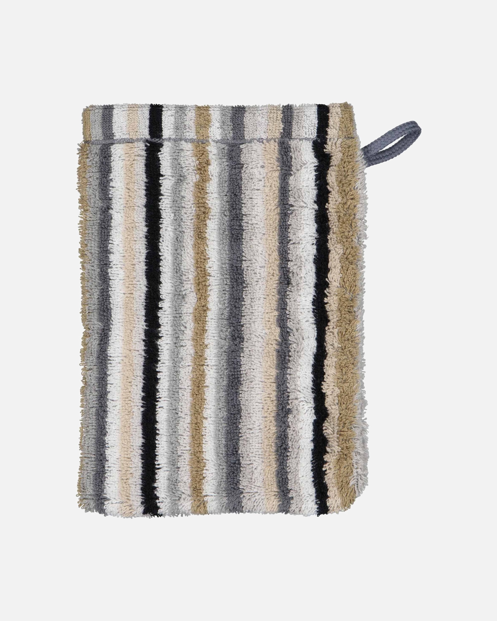 Handtuch für Unisex Cawö Handtuch 1er Pack 'Life Style Stripes' Beige