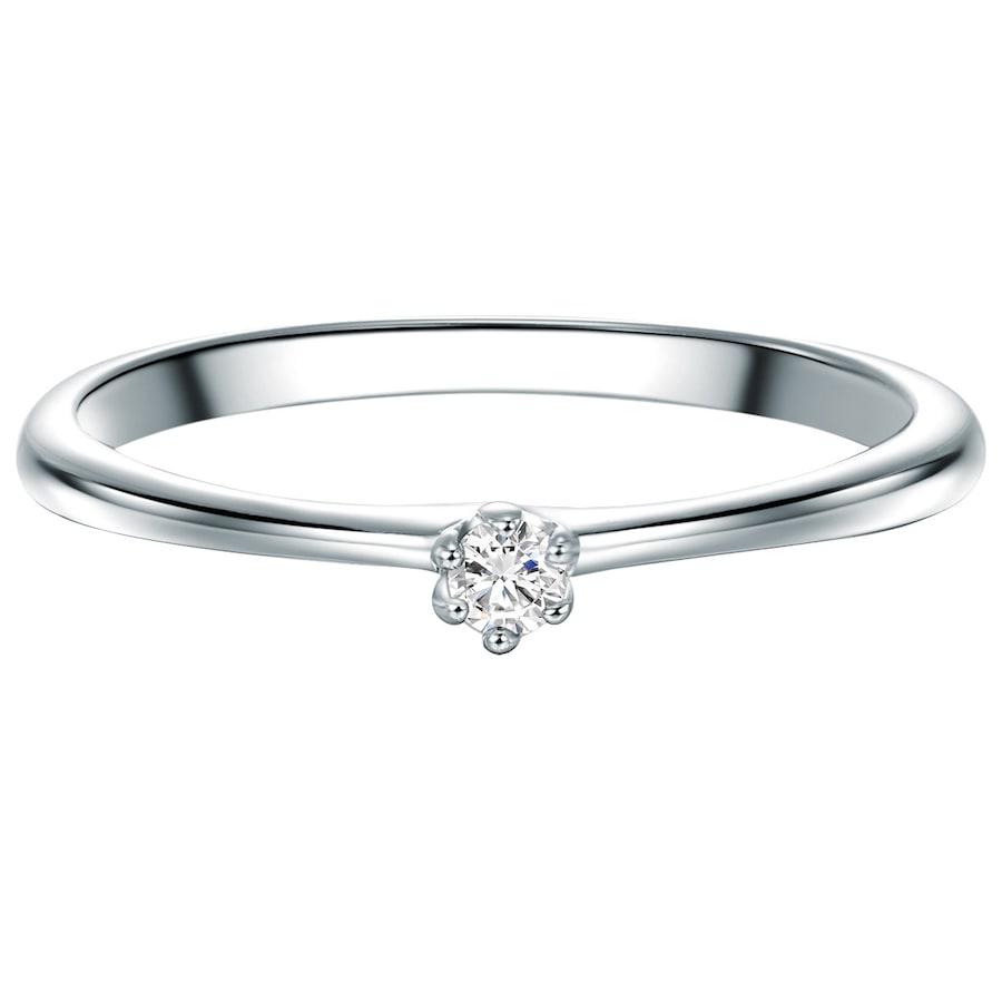 Trilani Ring aus Sterling Silber in silber mit Zirkonia 51 Damen
