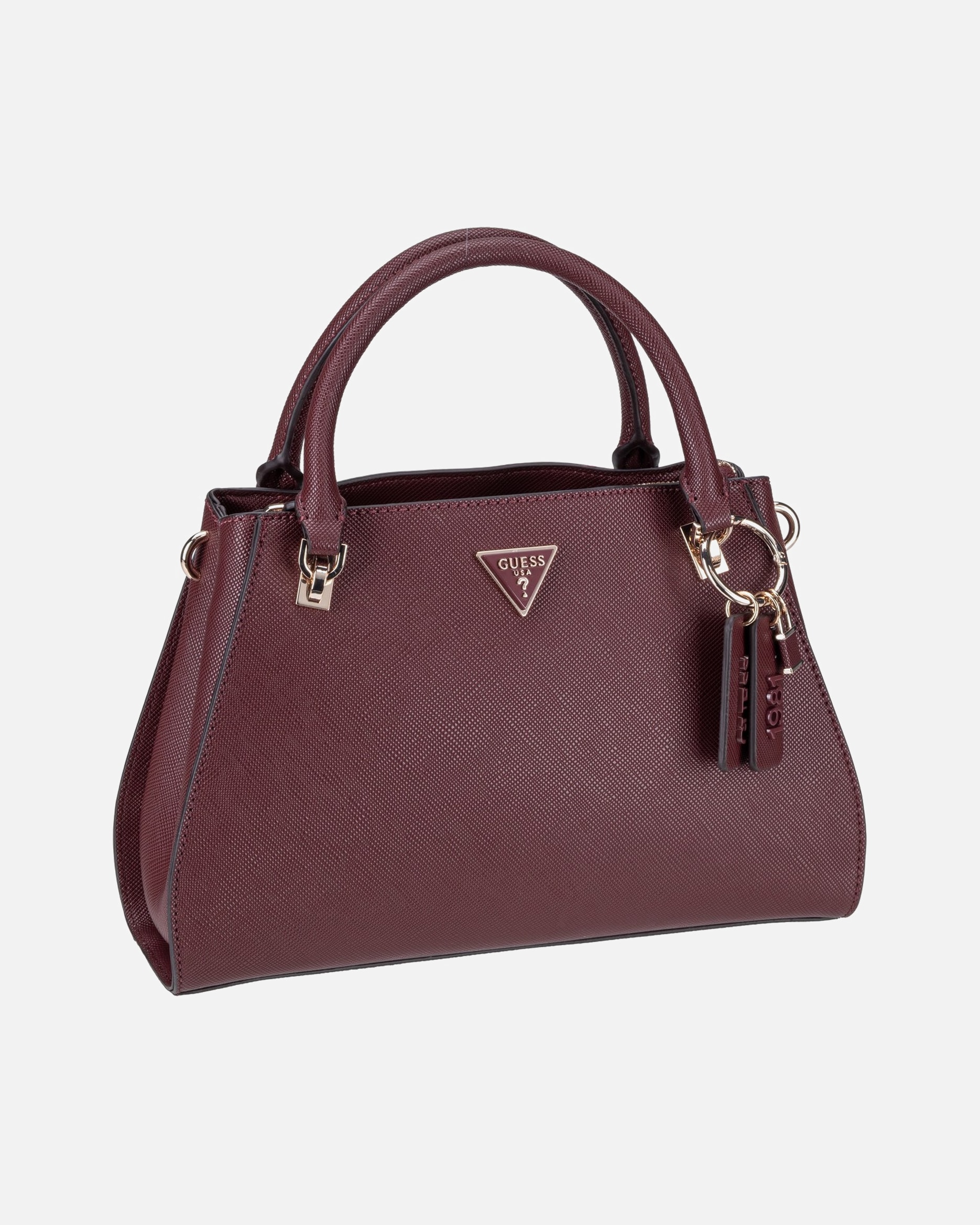 Handtasche für Weiblich Guess Handtasche Noelle II Luxury SAT Burgundy