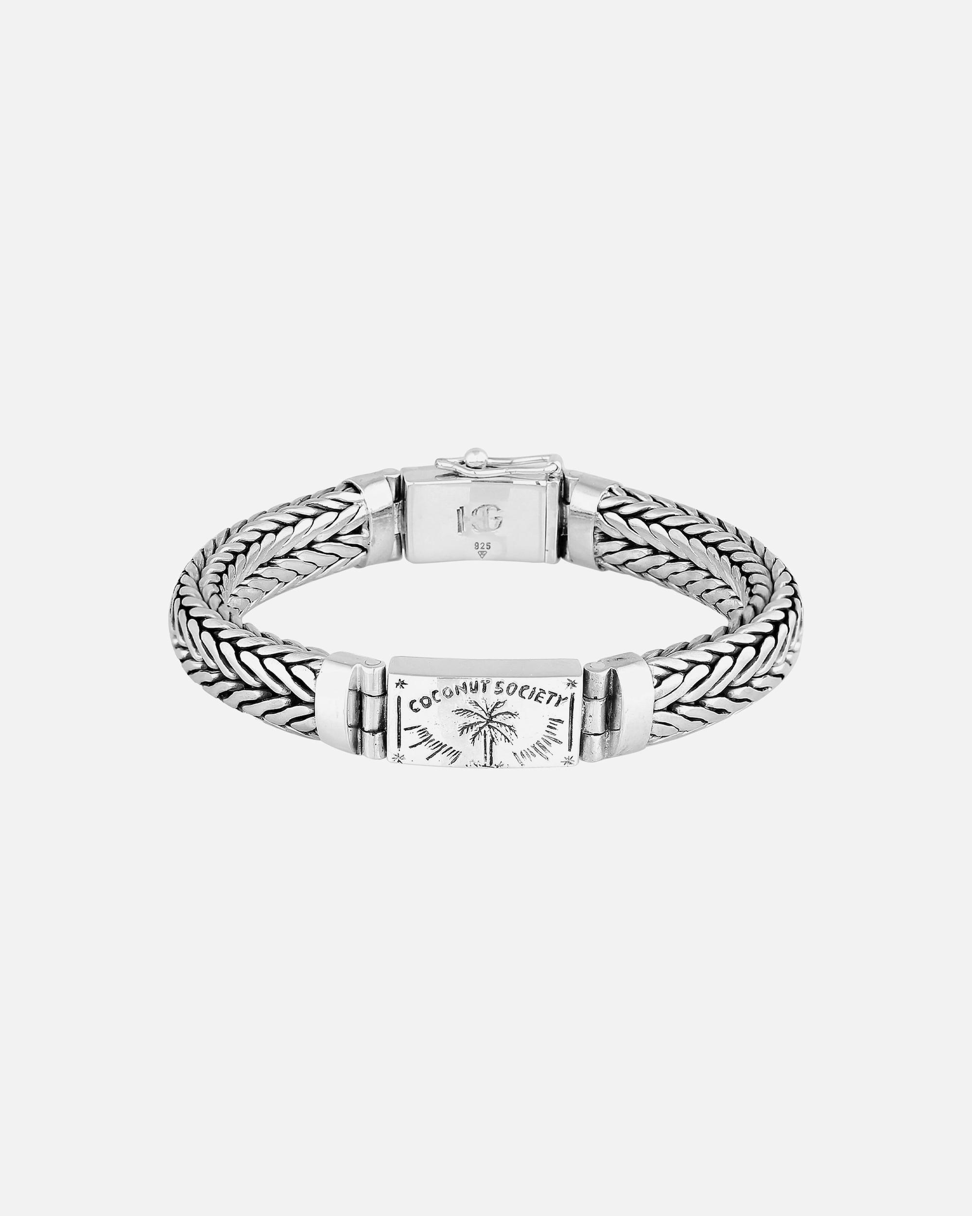 Armband für Männlich Haze & Glory Default Brand Line Zopfglieder - Coconut Society 925 Silber 18