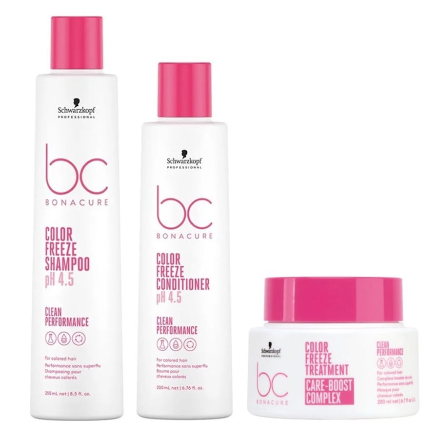 Schwarzkopf Professional BC Color Freeze Bundle Treatment (Shampoo + Conditioner Maske) Damen