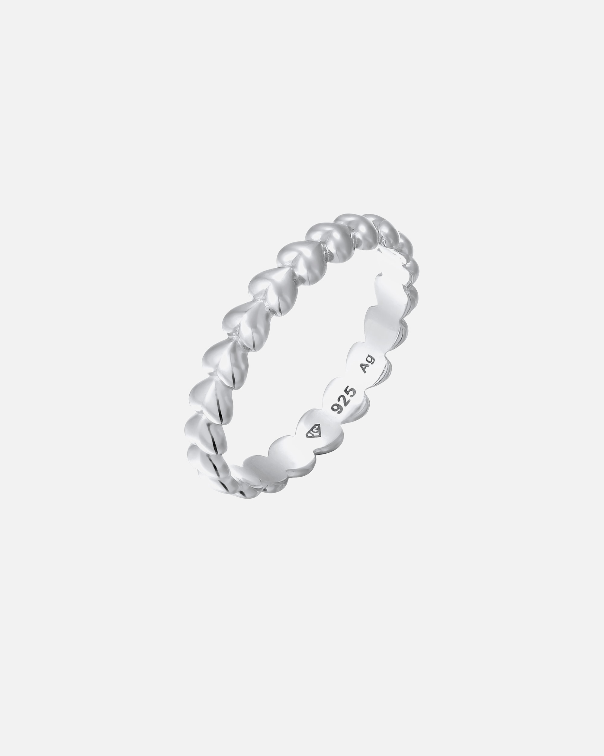 Ring für Weiblich Elli Bandring Herz 925 Sterling Silber 52