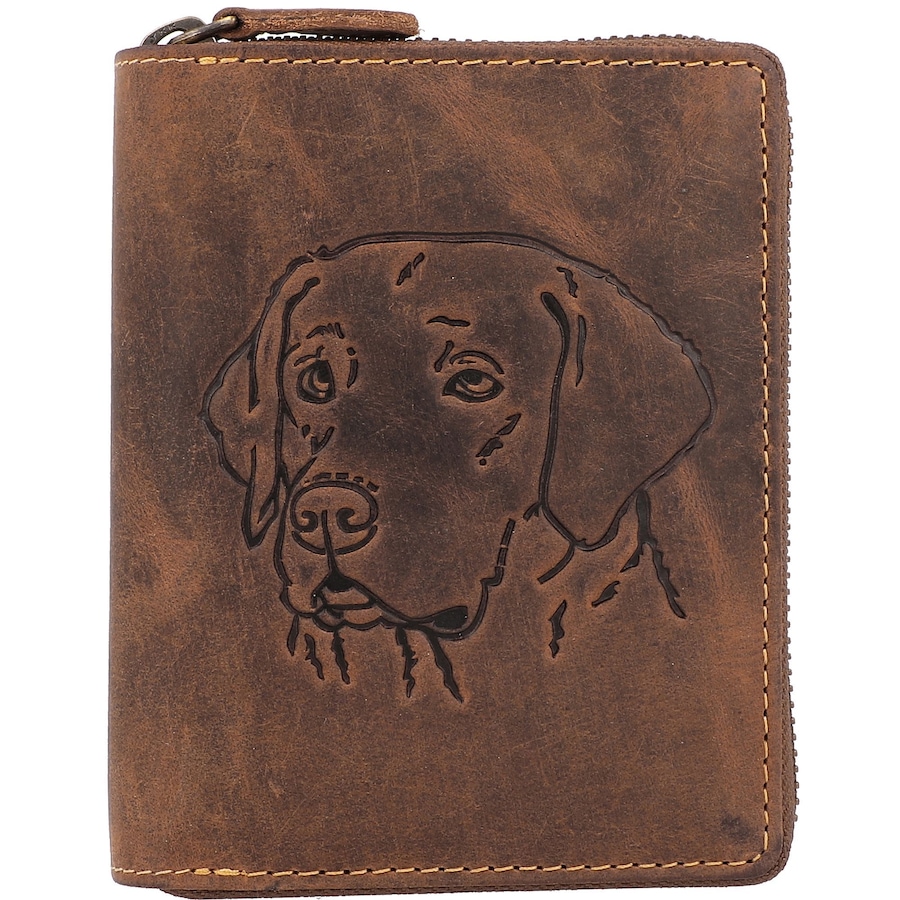 Greenburry Geldbörse Vintage 821A Sternzeichen dog Braun
